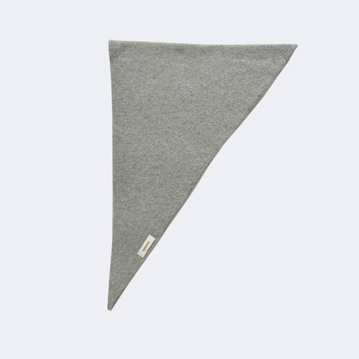 100% Wool Cravat Knitted Triangle Scarf - Image 3