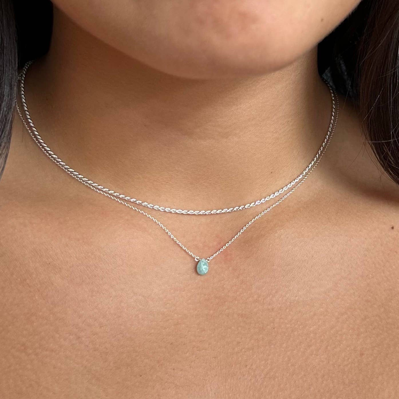 18" Silver Rope Chain - Image 2