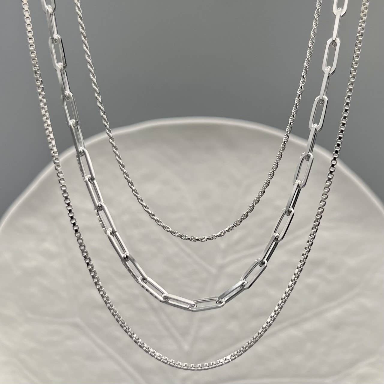 18" Silver Rope Chain - Image 3
