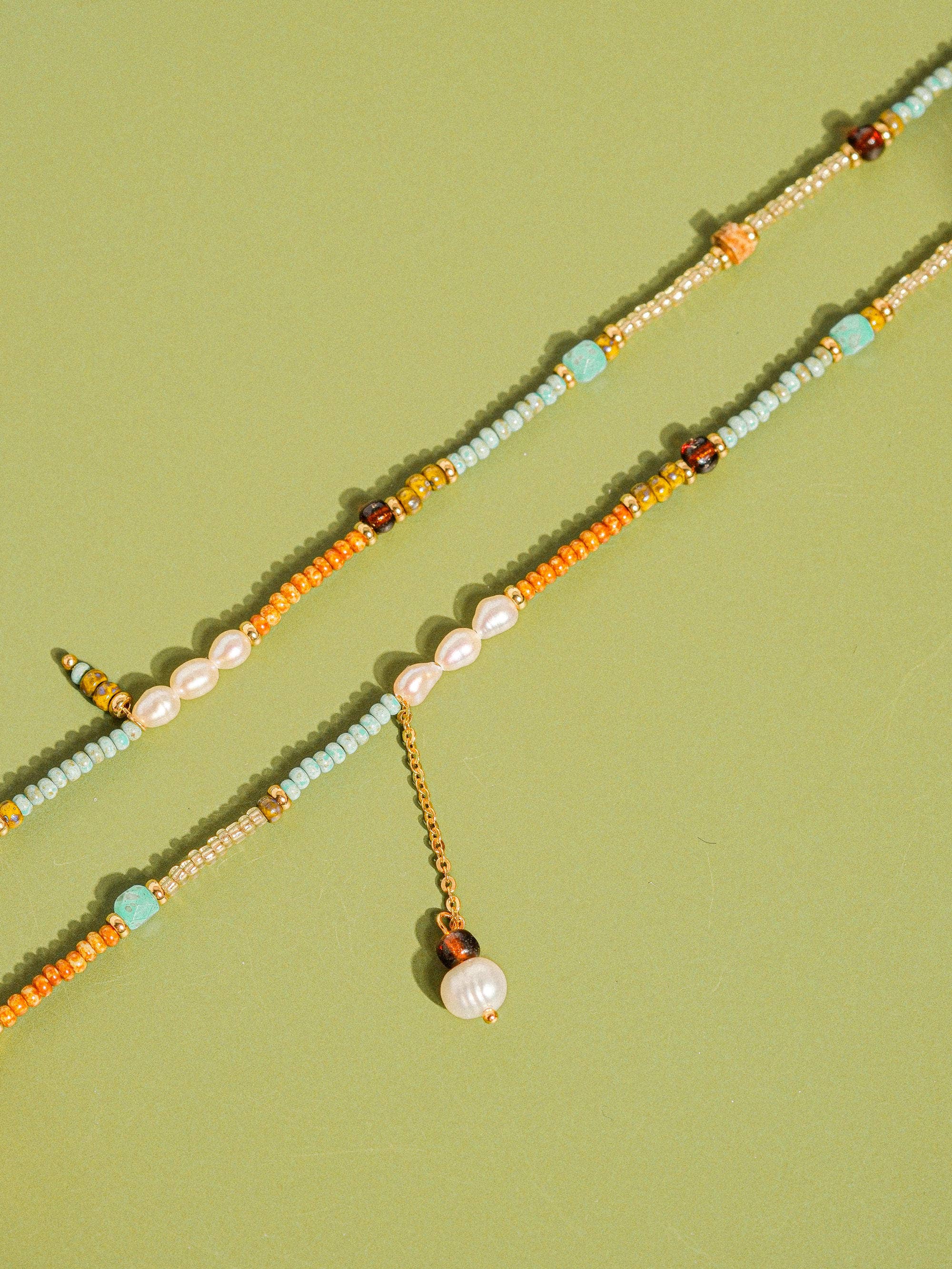 18K Handmade  Bohemian Beaded Stack Necklaces - Image 7