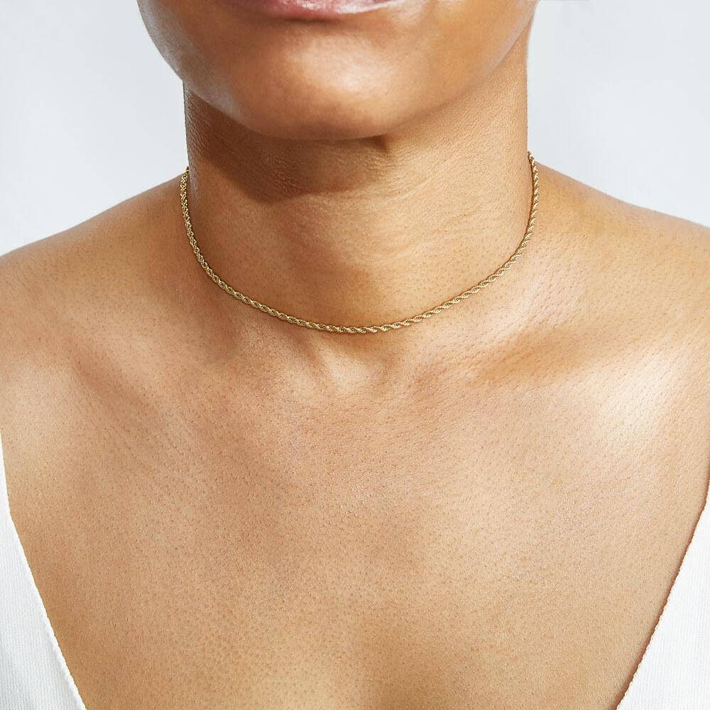 Admiral Row - Dainty Rope Chain Necklace - Image 2
