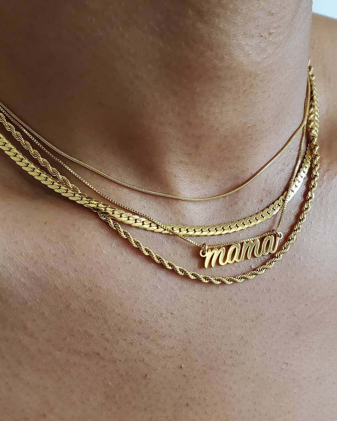 Admiral Row - Flat Snake Chain Necklace - Image 3