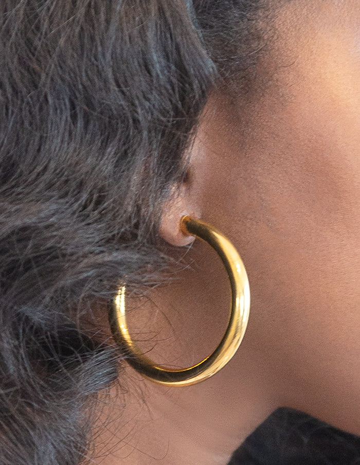 Admiral Row - Medium Hoop Earrings - Image 2