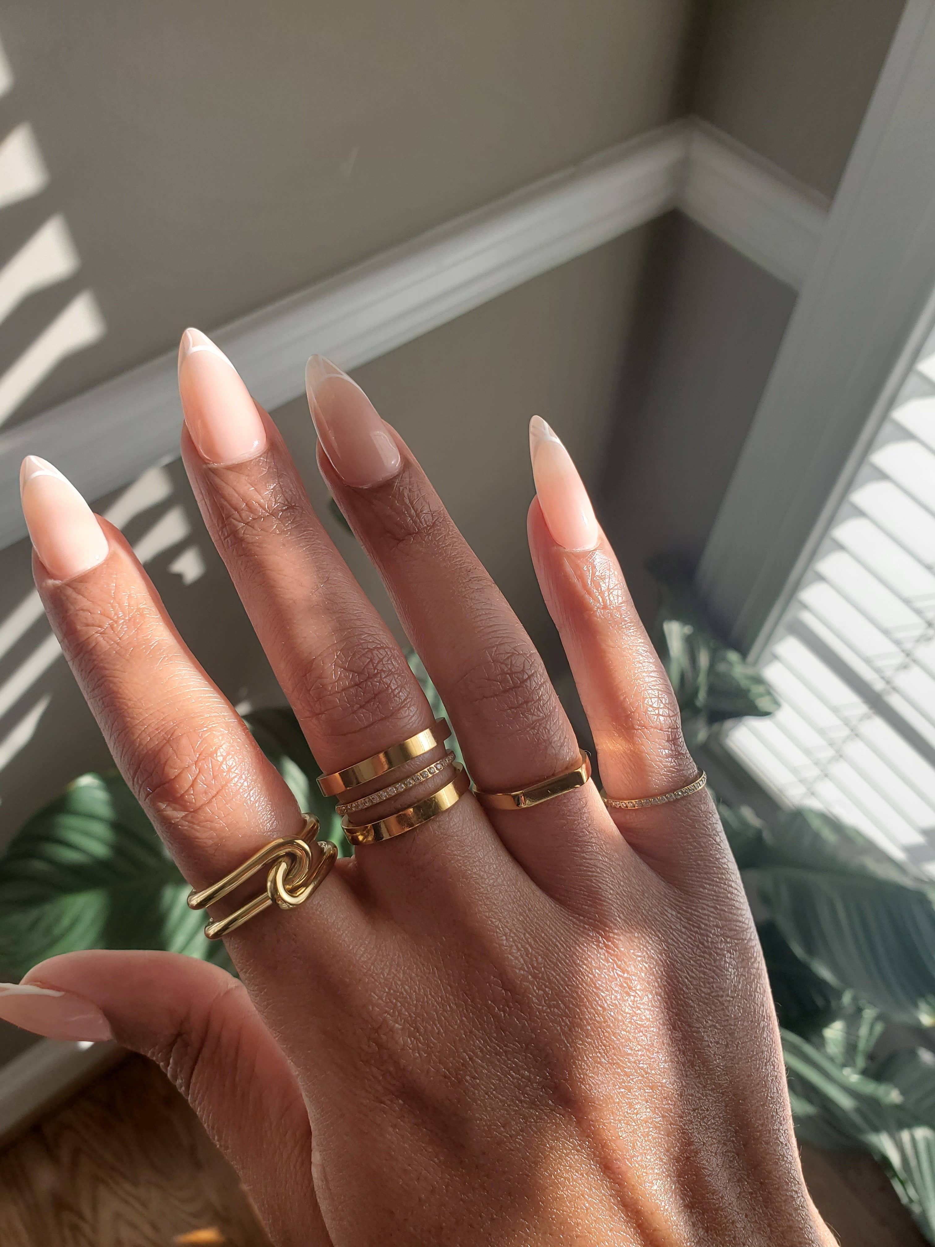 Admiral Row - Pave Gold Stacking Ring - Image 4