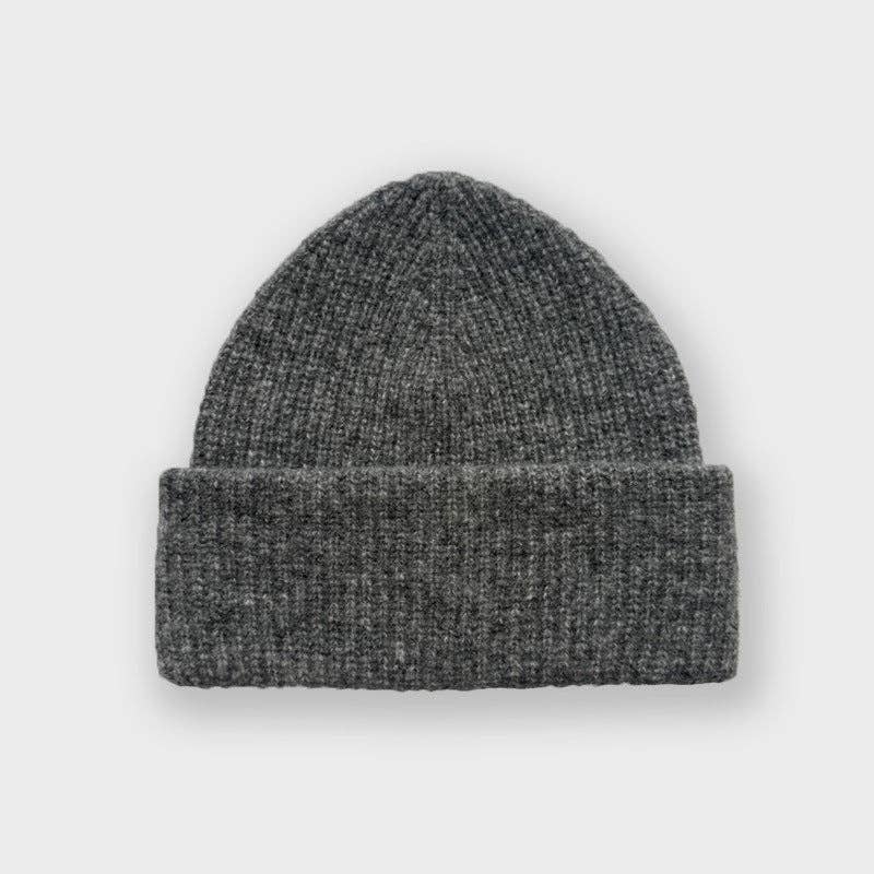 Alpaca Wool Blend Knitted Beanie - Image 4