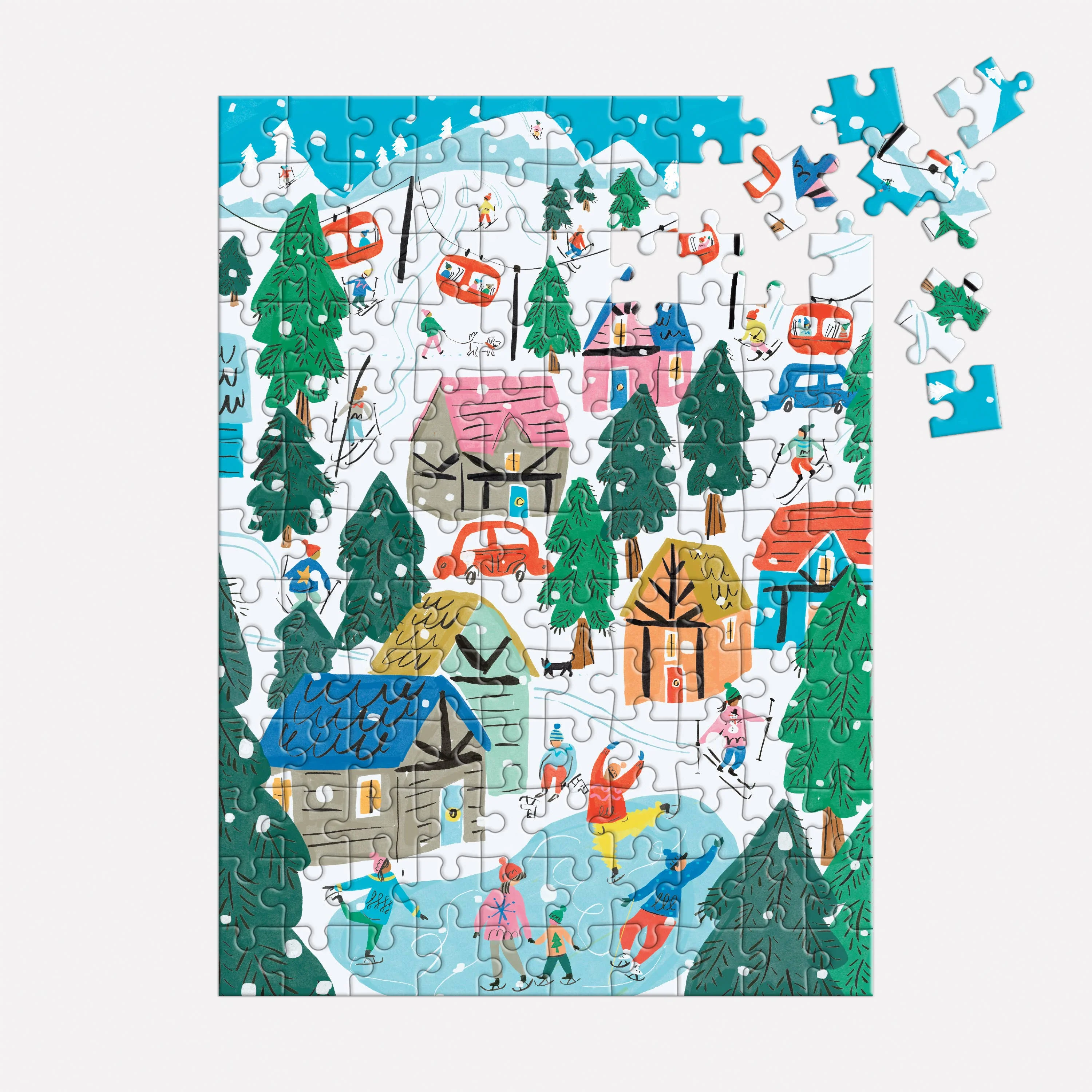 Alpine Cottage Puzzle Ornament - Image 3