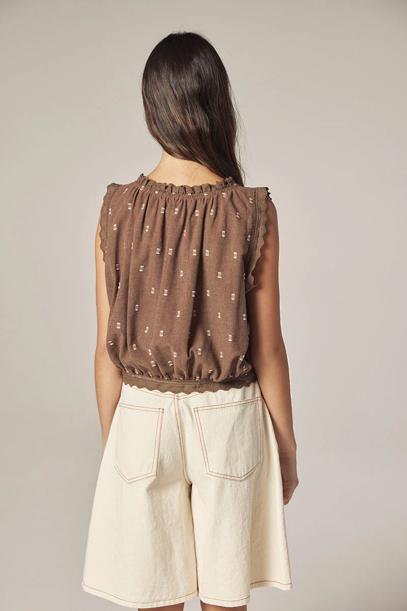 Amente Button Down Short Blouse - Image 4