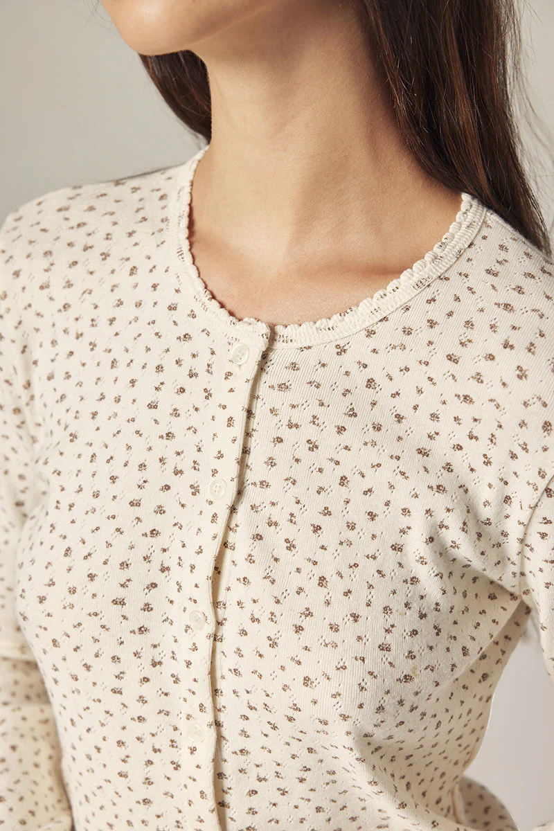 Amente Button Down Short Cardigan - Image 4