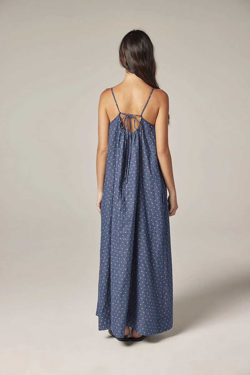 Amente Denim Tie Back Ankle Dress - Image 5