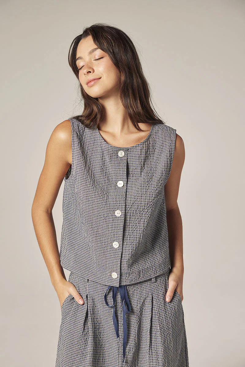 Amente Plaid Button Down Top - Image 3