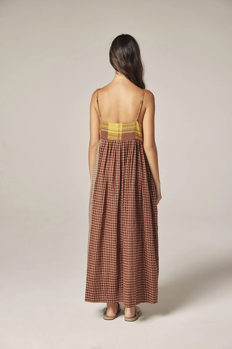 Amente Plaid Contrast Midi Dress - Image 5