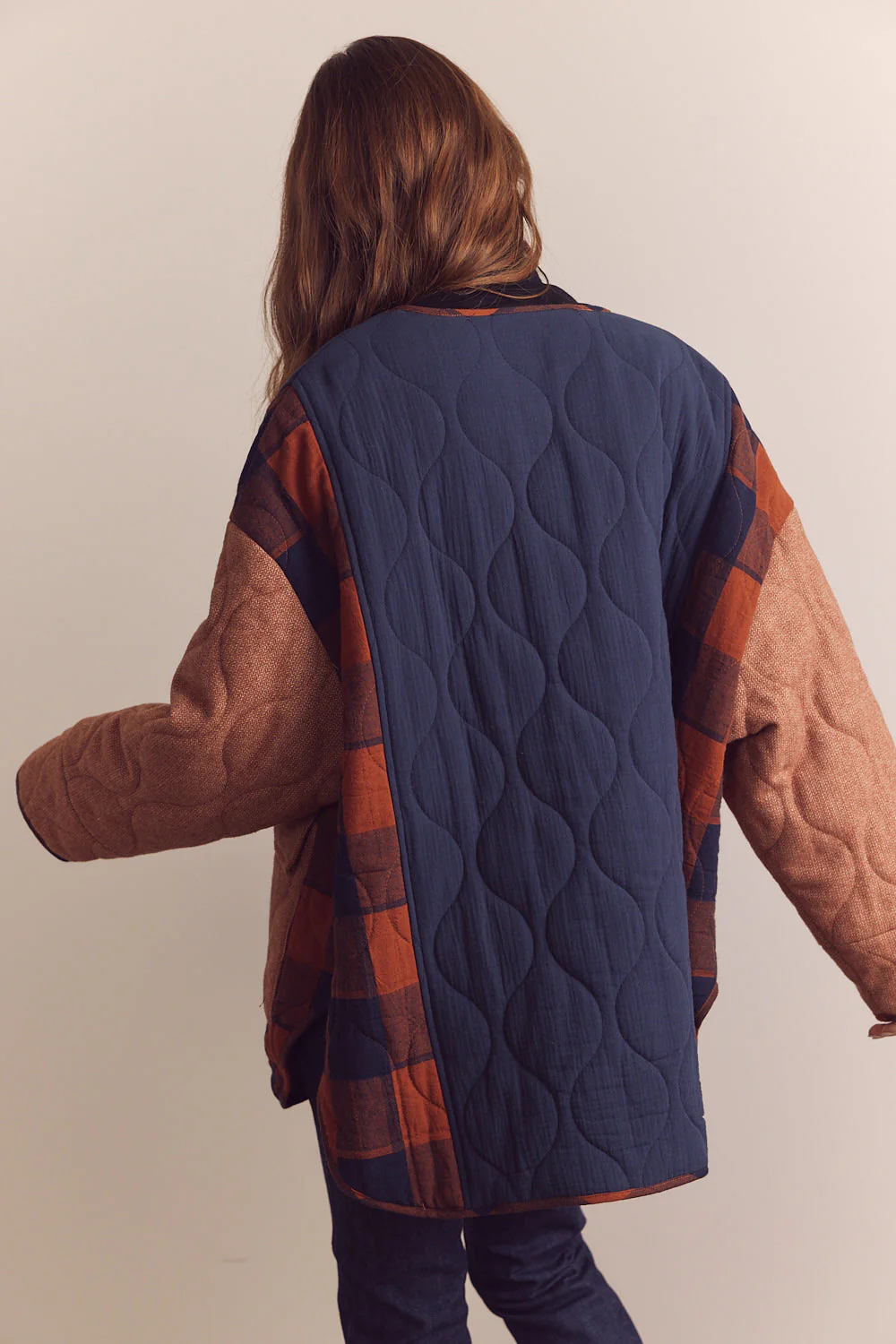 Amente Reversible Patched Quilt Jacket - Image 5