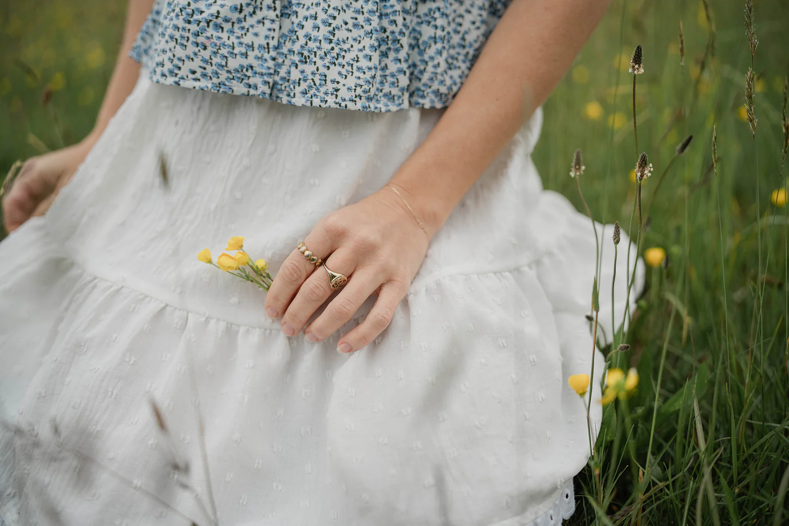 Aria White Mini Tiered Skirt - Image 3