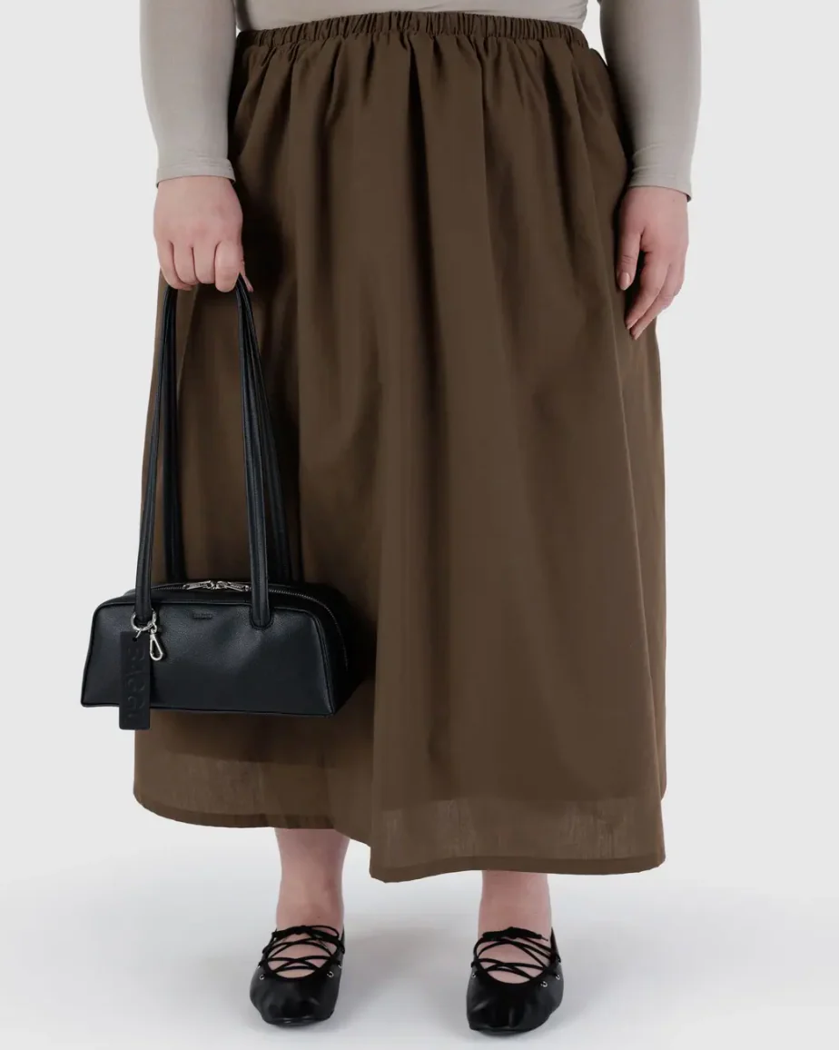 Baggu Small Recycled Leather Bowler Bag - Image 3