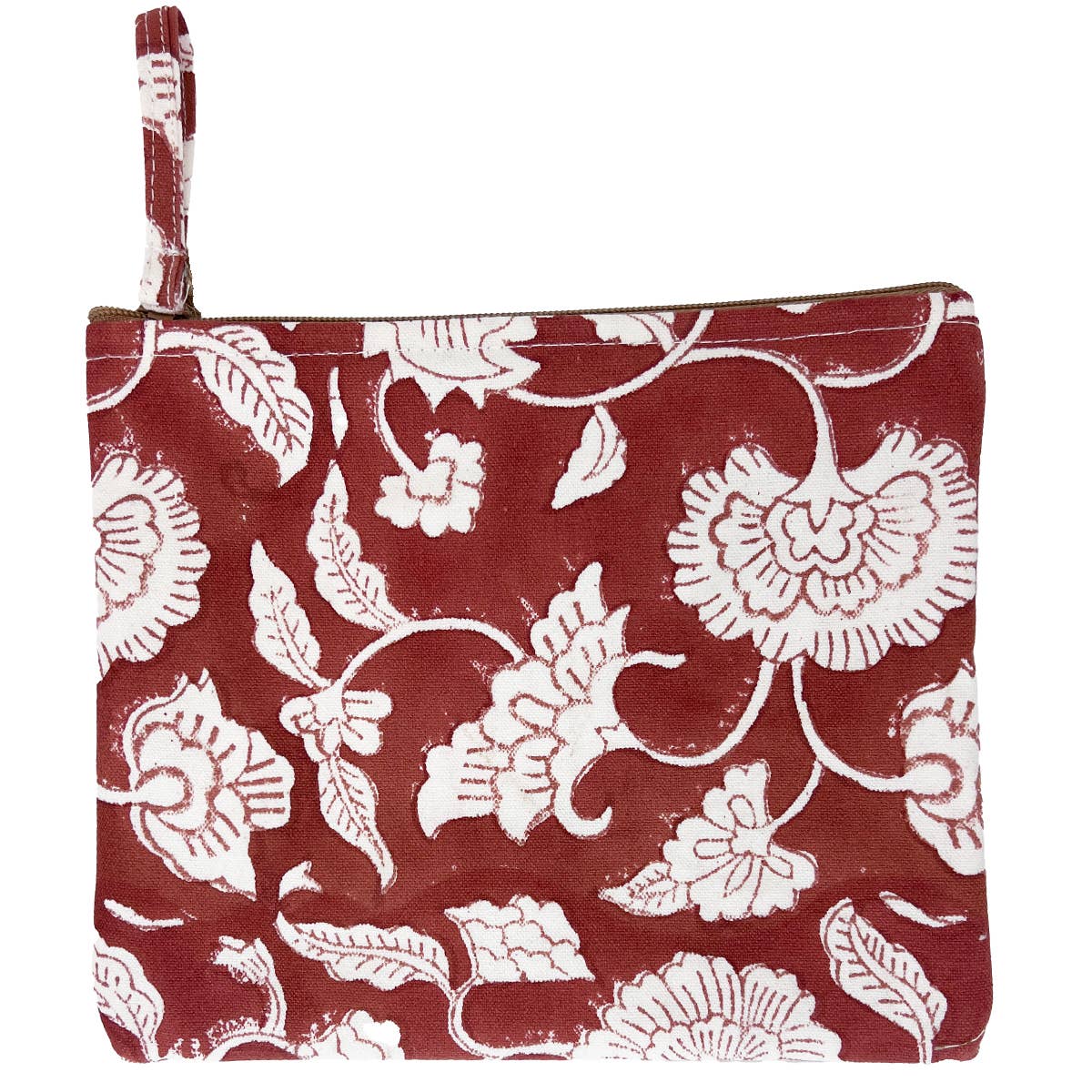 Block-Printed Canvas Zipper Pouch - Image 6