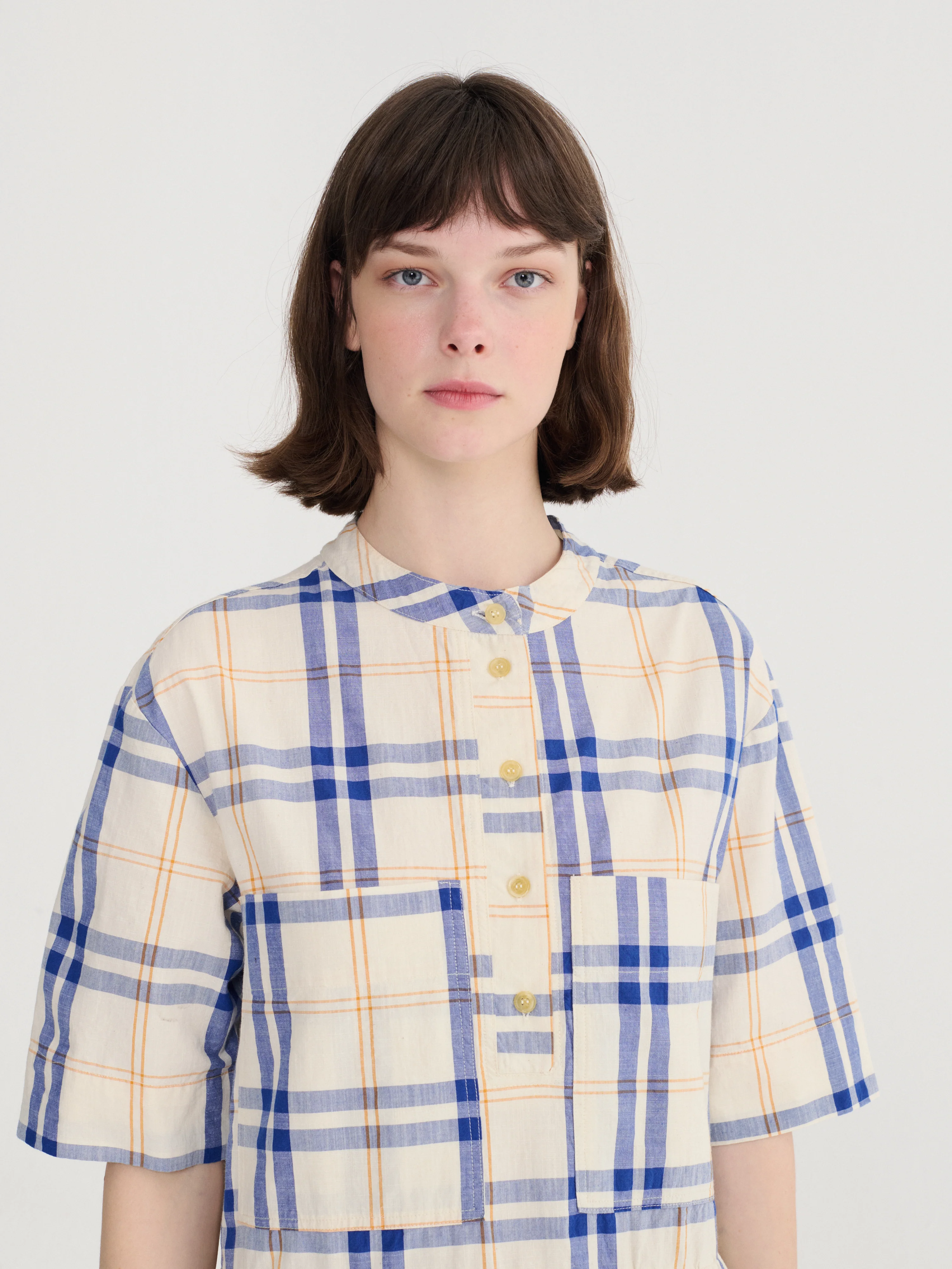 Bobo Choses Fun Tartan Cotton Dress - Image 5