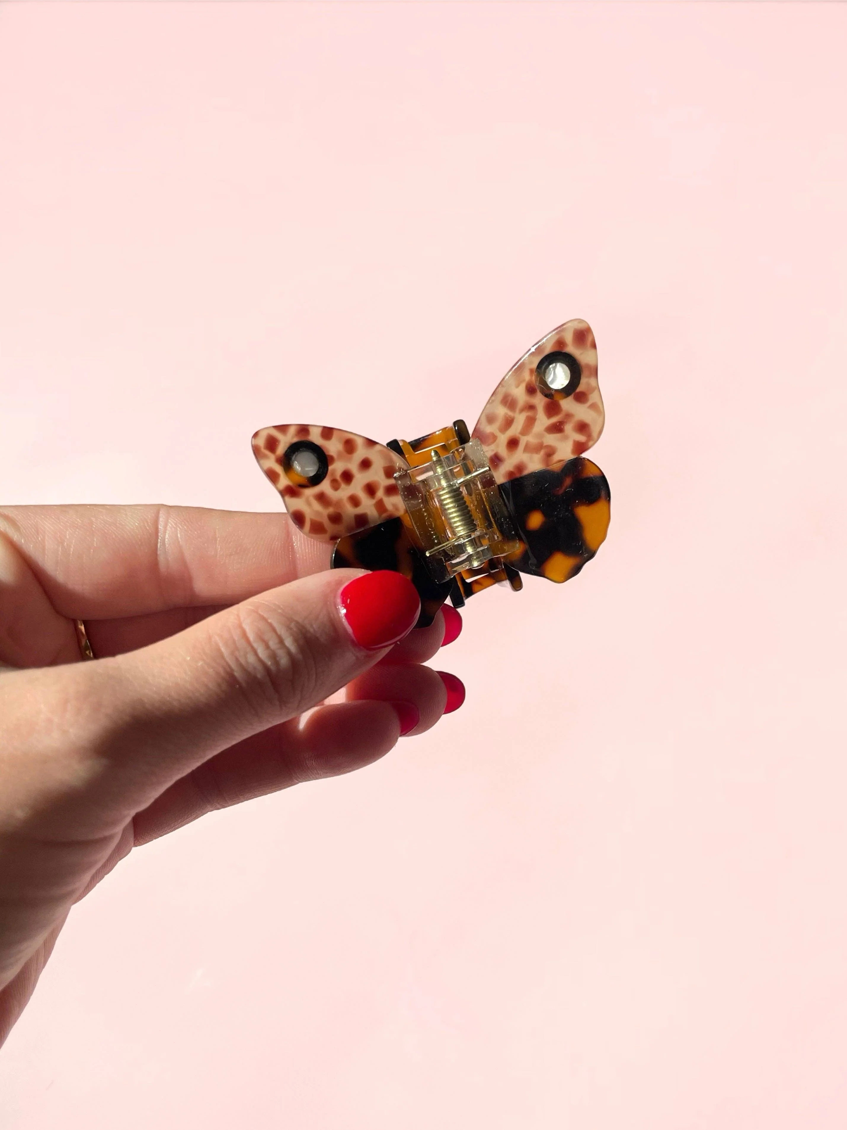 Brown Butterfly Claw Clip - Image 3