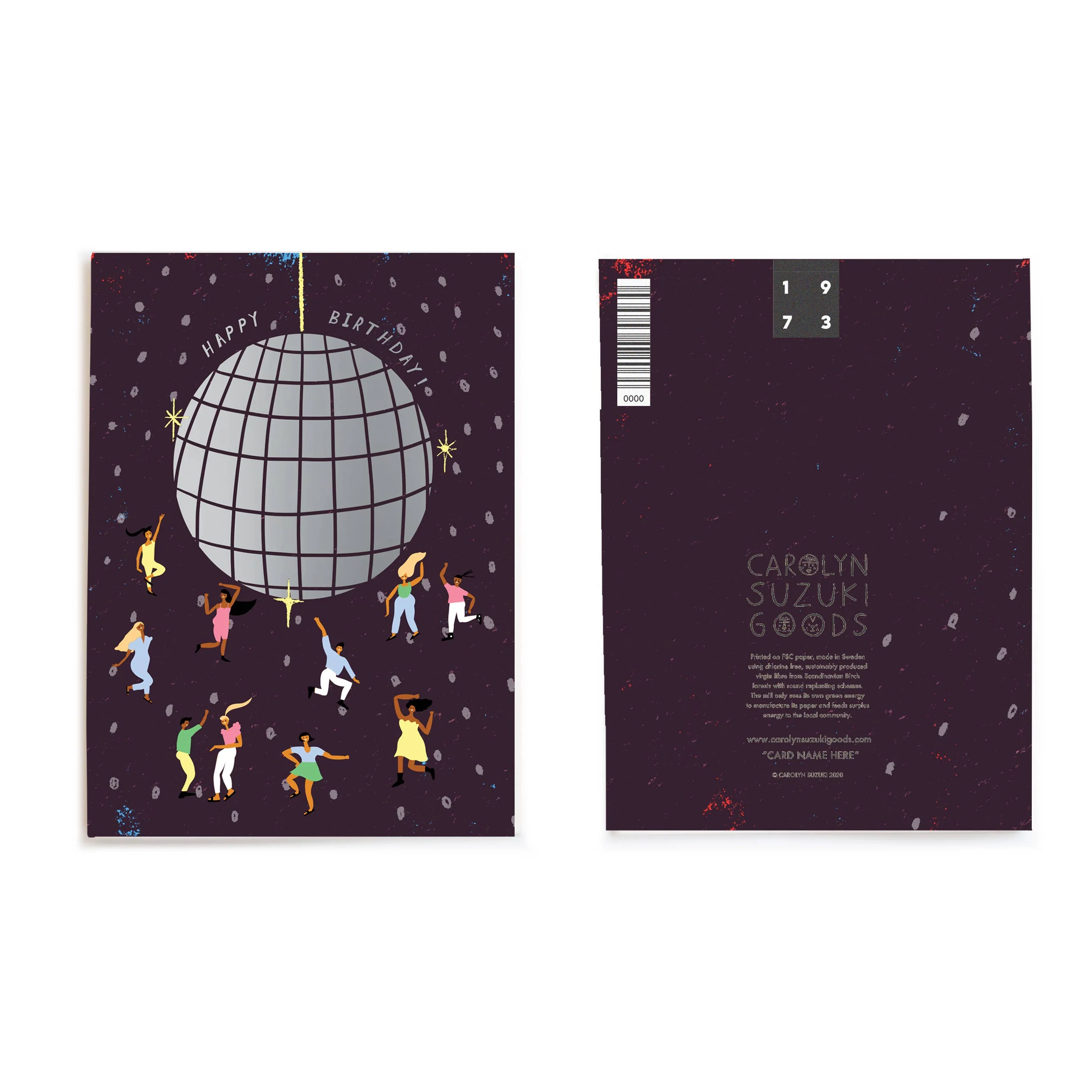 Carolyn Suzuki - DISCO BALL - Birthday Card - Image 2