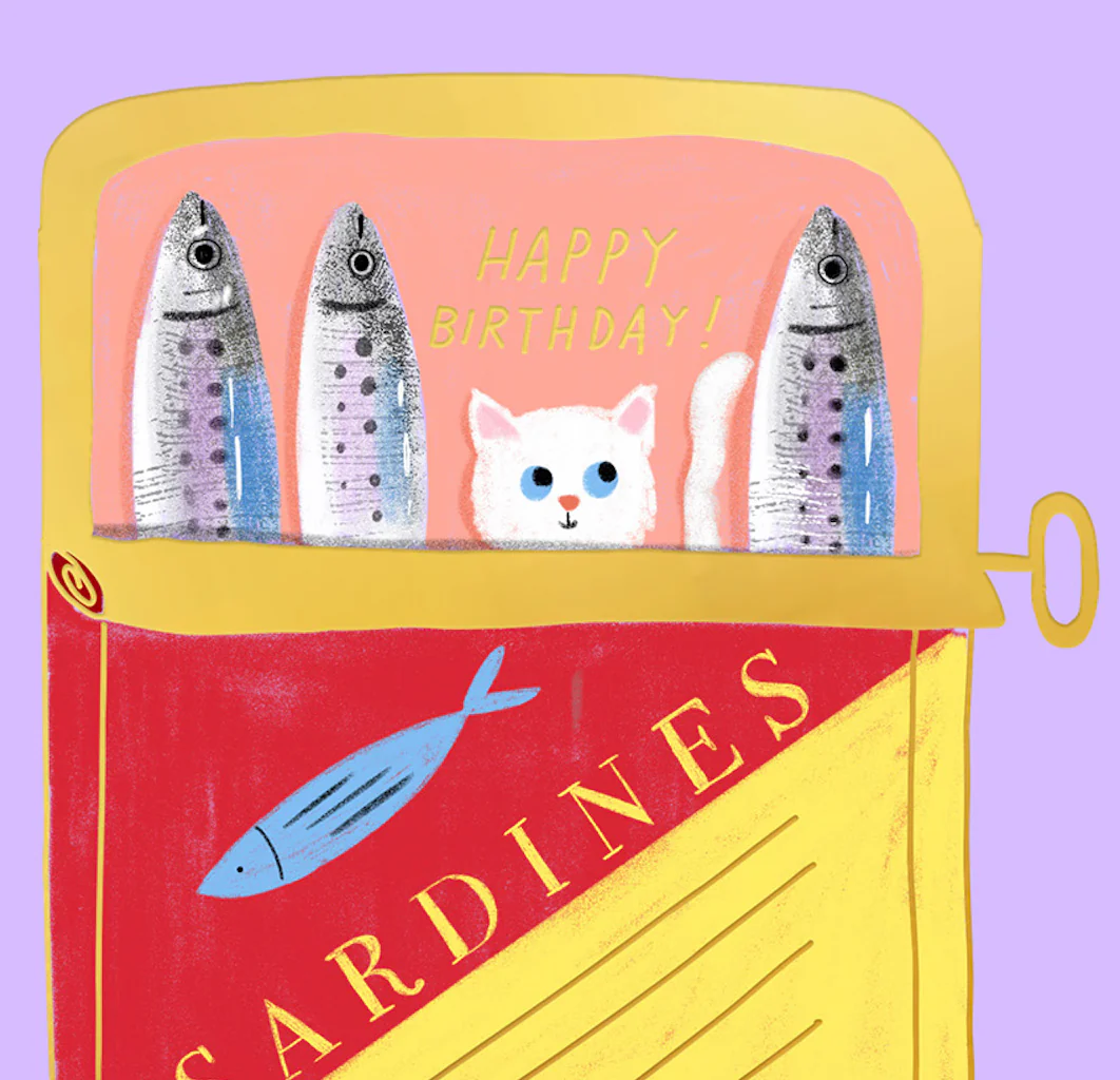 Carolyn Suzuki - TINNED FISH - Birthday Card - Image 3