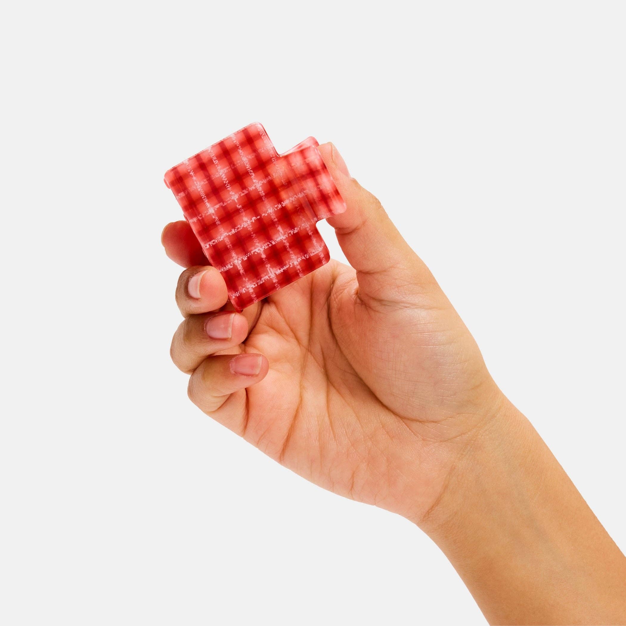 CHUNKS - Midi Box Claw in Red Plaid - Image 3