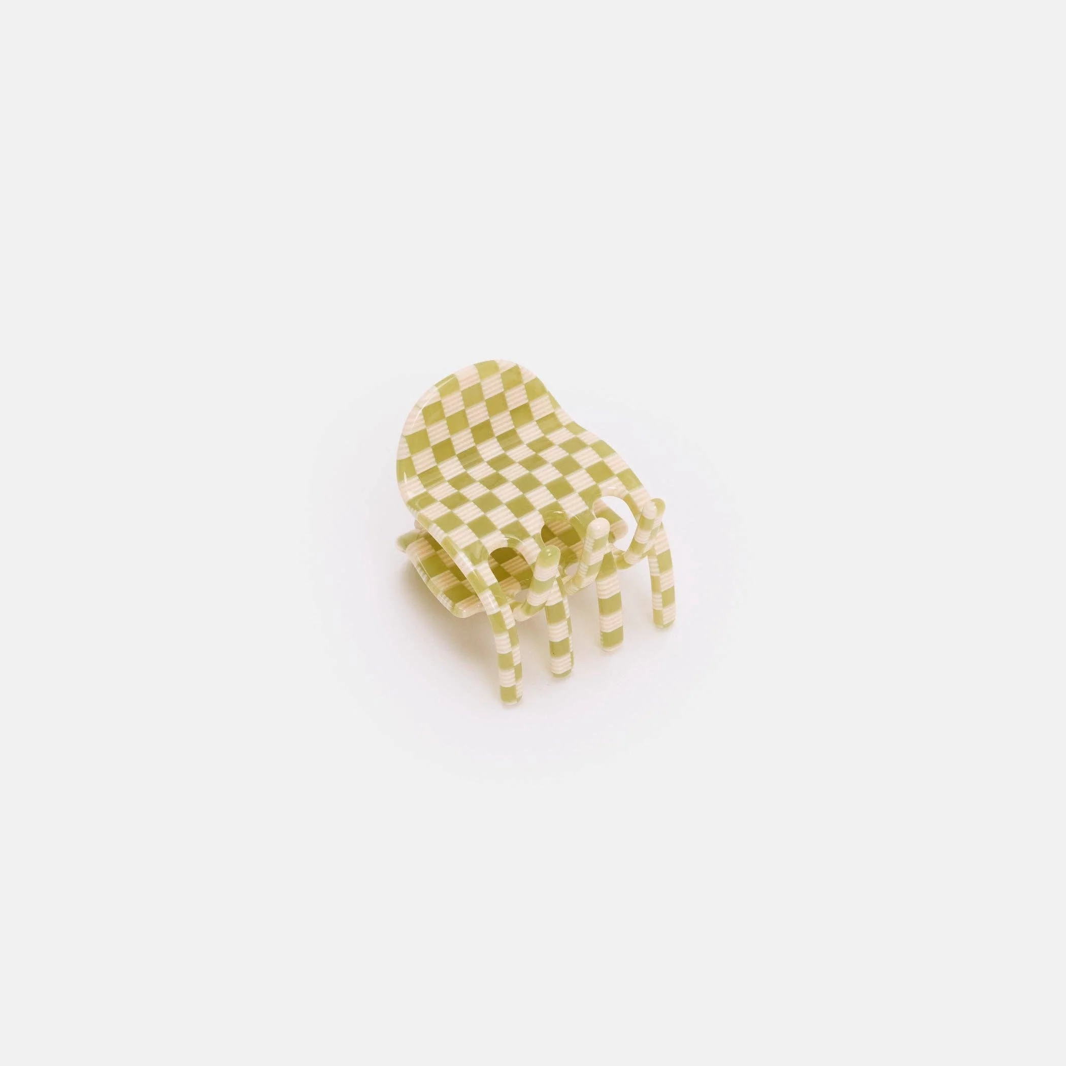 CHUNKS - Midi Ursa Claw in Olive Check