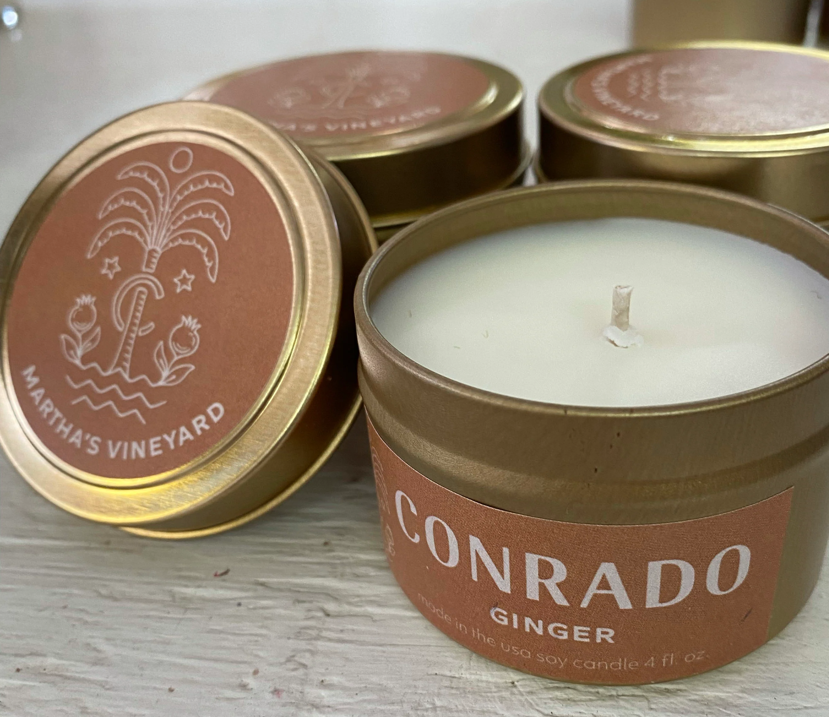 Conrado Organic Soy Candle - Ginger 4oz - Image 3