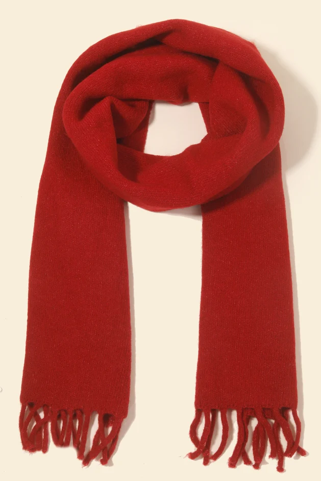 Conrado Soft Knitted Fringe Scarf - Image 6