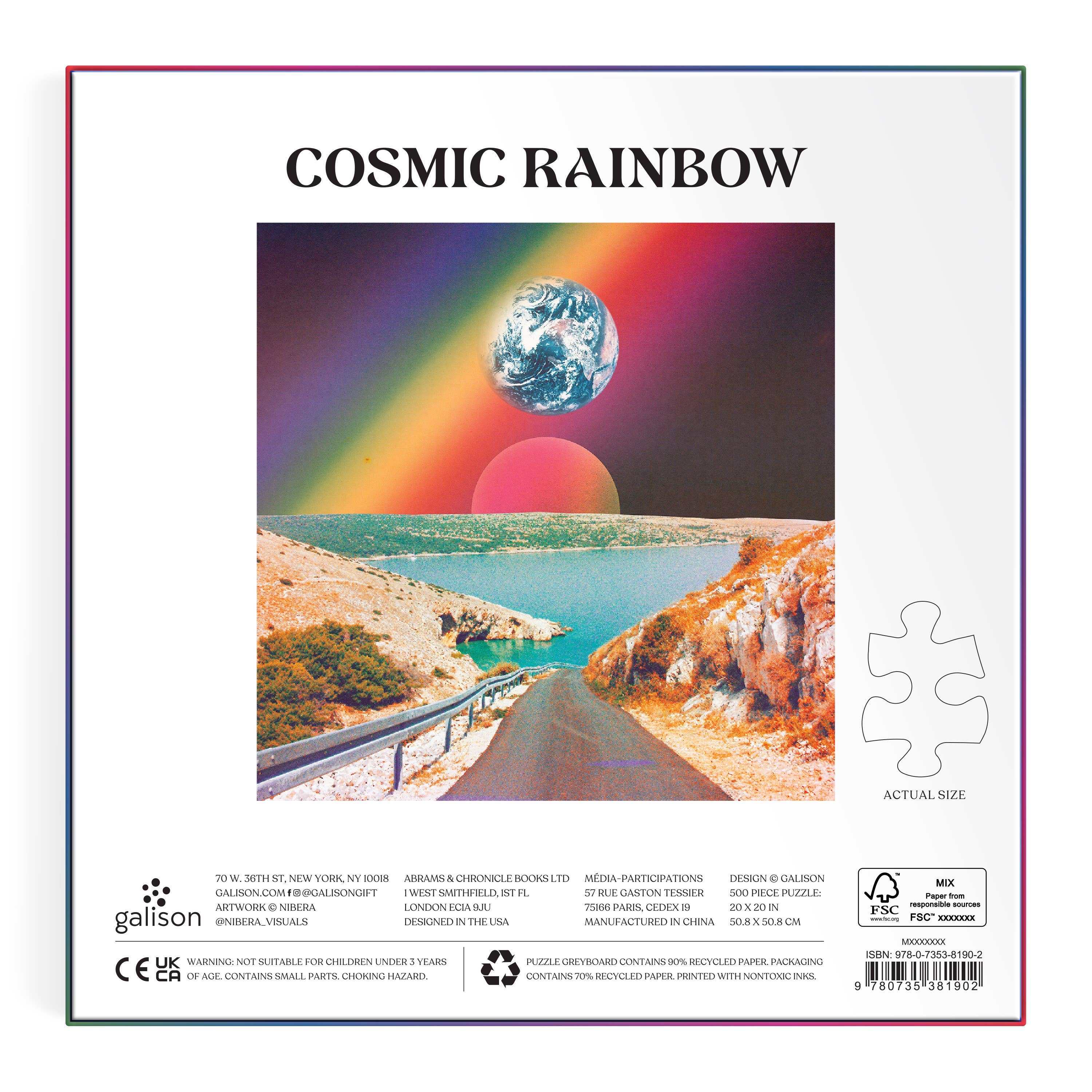 Cosmic Rainbow 500 Piece Puzzle - Image 2