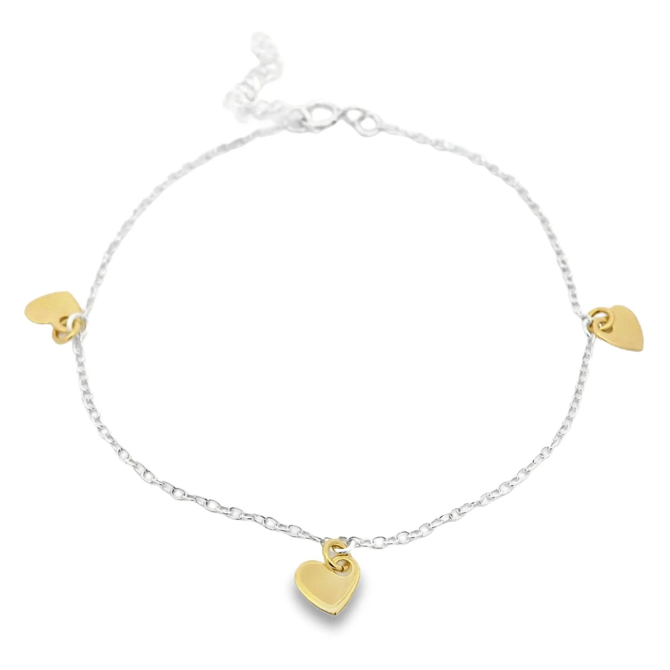 Dangle Hearts Bracelet