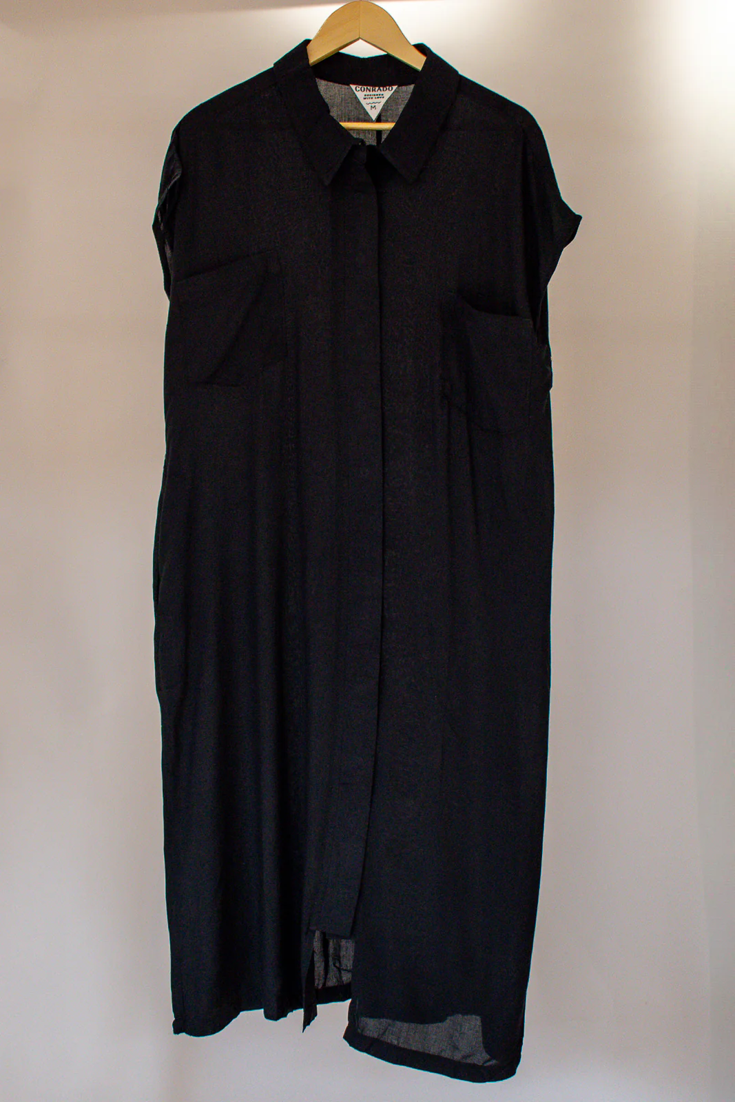 Danielle Black Shirt Dress - Image 2