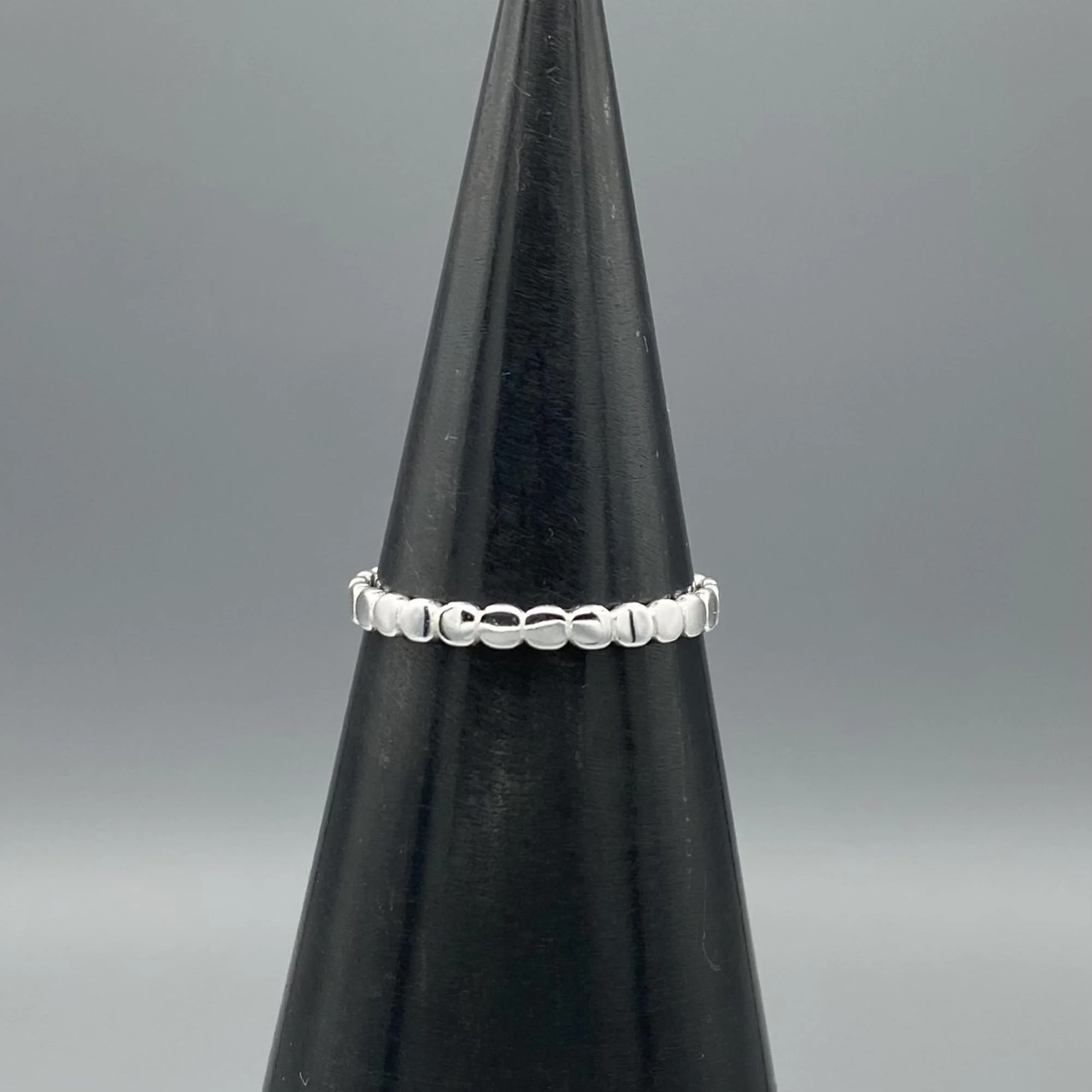 Dots Stacking Ring: Sterling Silver