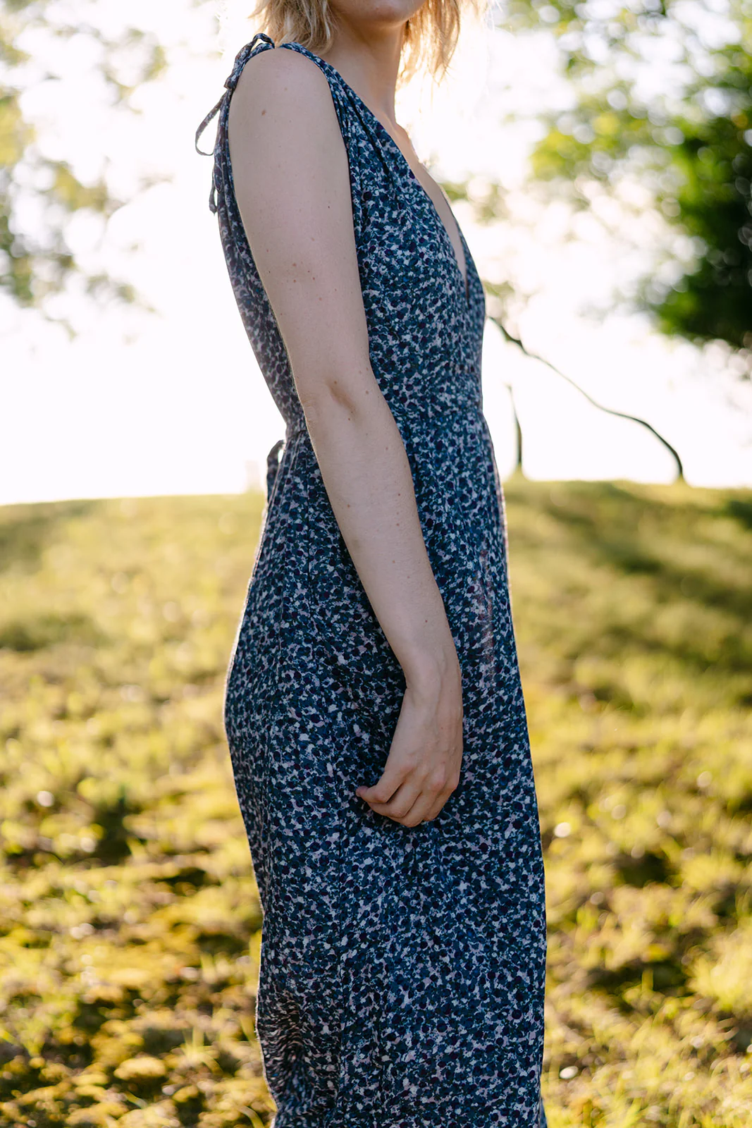 Frances Drawstring Print Maxi Dress - Image 4