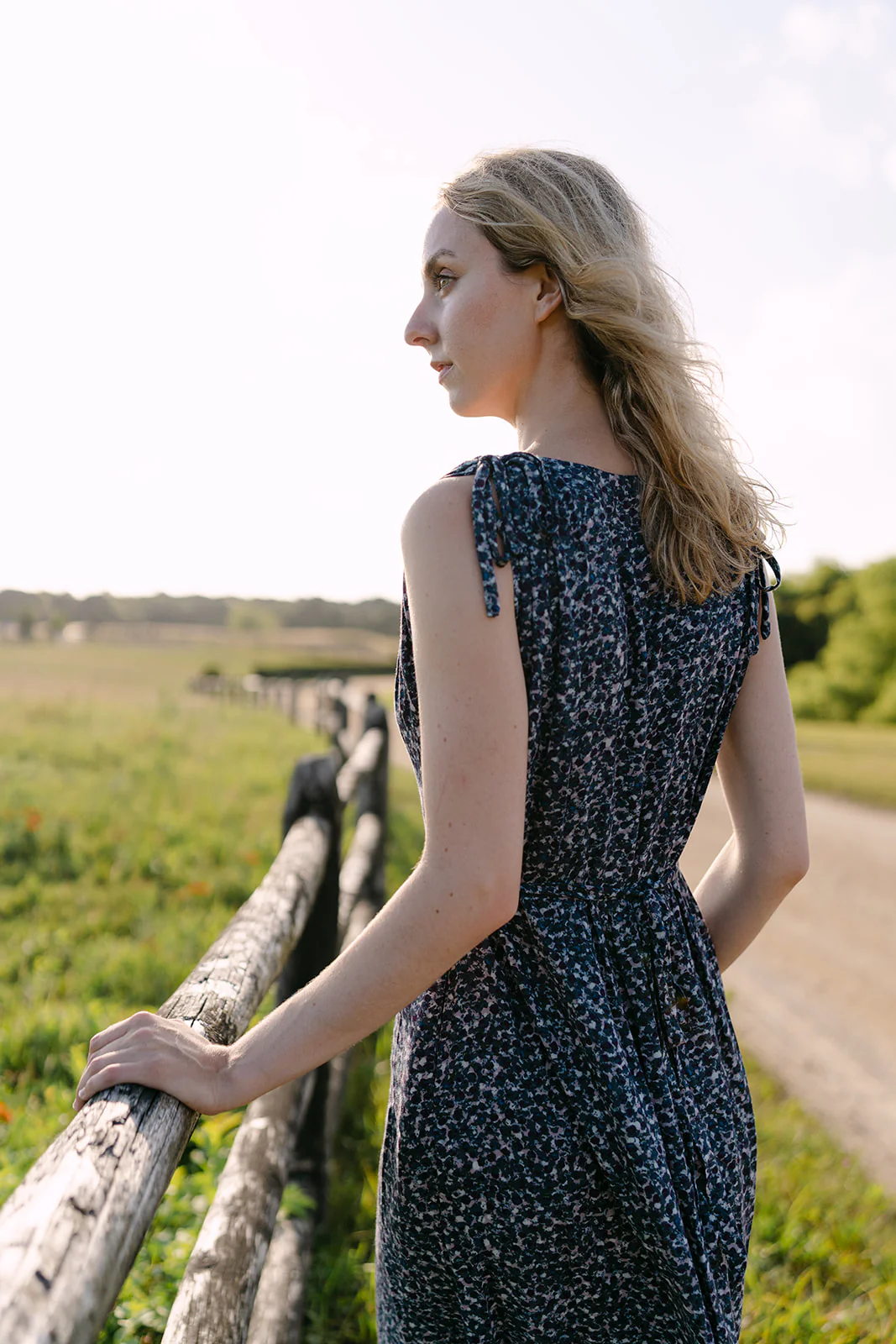 Frances Drawstring Print Maxi Dress - Image 5