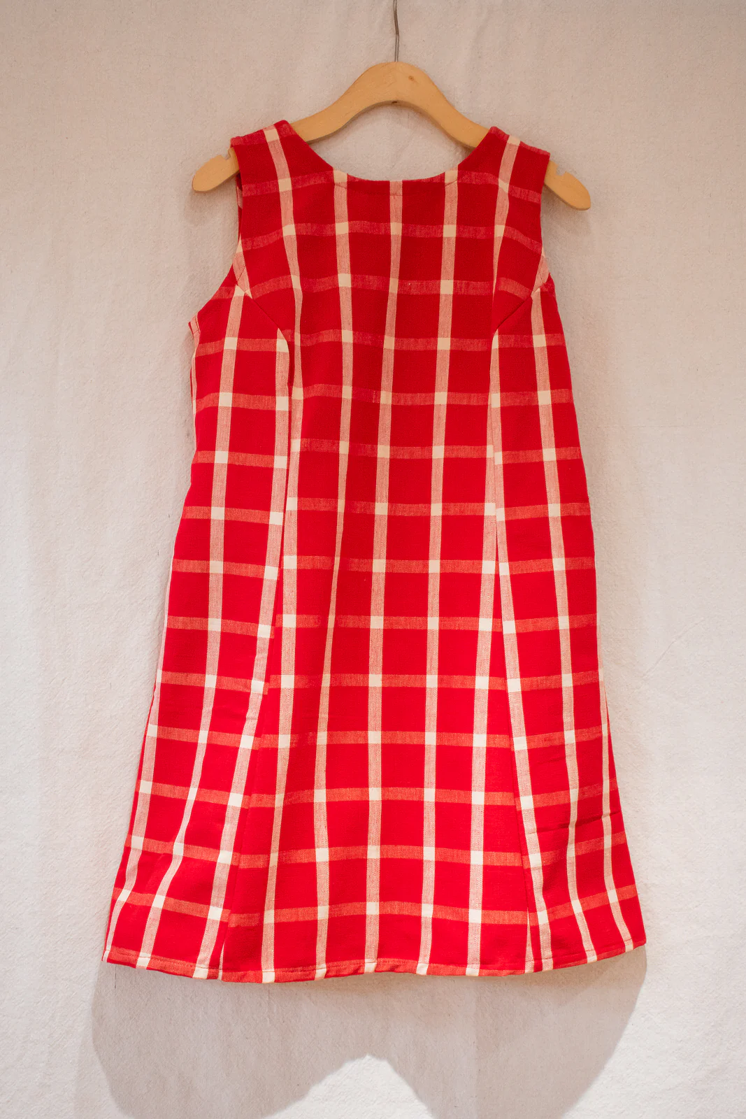 Gal Red Plaid Mini Dress - Image 3