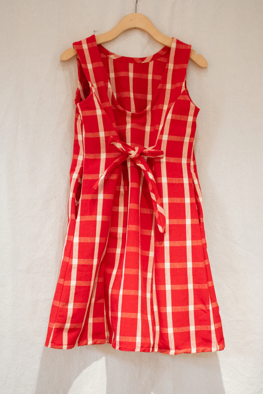 Gal Red Plaid Mini Dress - Image 4