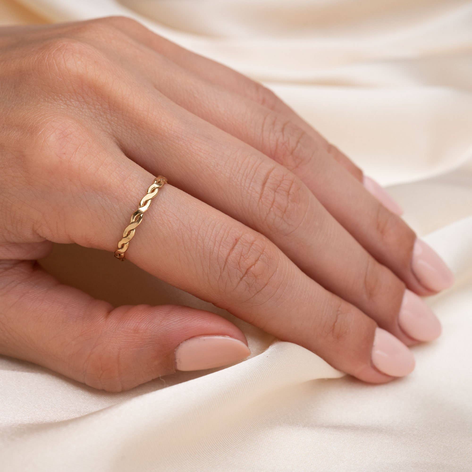 Gold Infinity Ring - Image 2