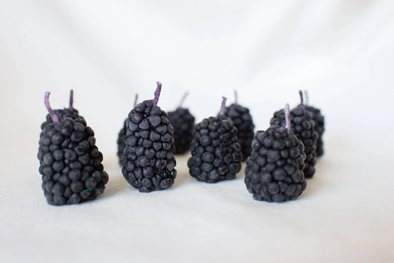 Happy Organics - Beeswax Blackberry Birthday Candles: 5