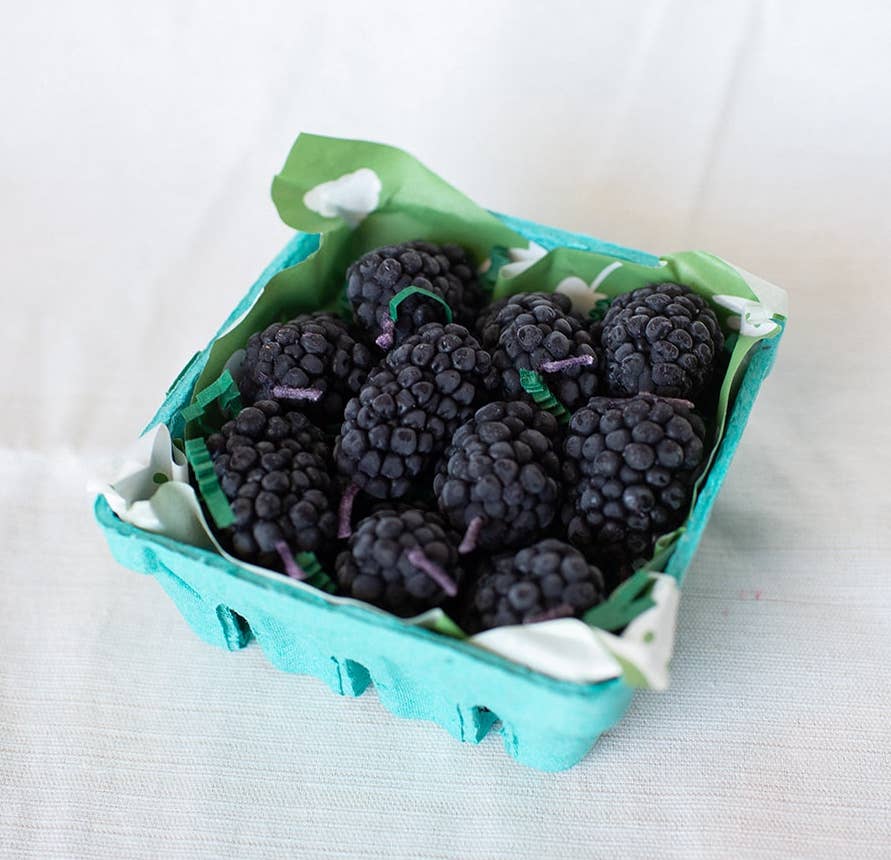 Happy Organics - Beeswax Blackberry Birthday Candles: 5 - Image 2