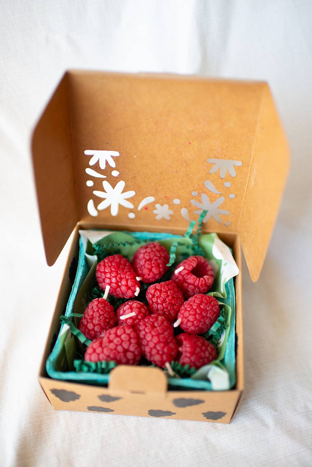 Happy Organics - Beeswax Raspberry Birthday Candles: 10 - Image 2