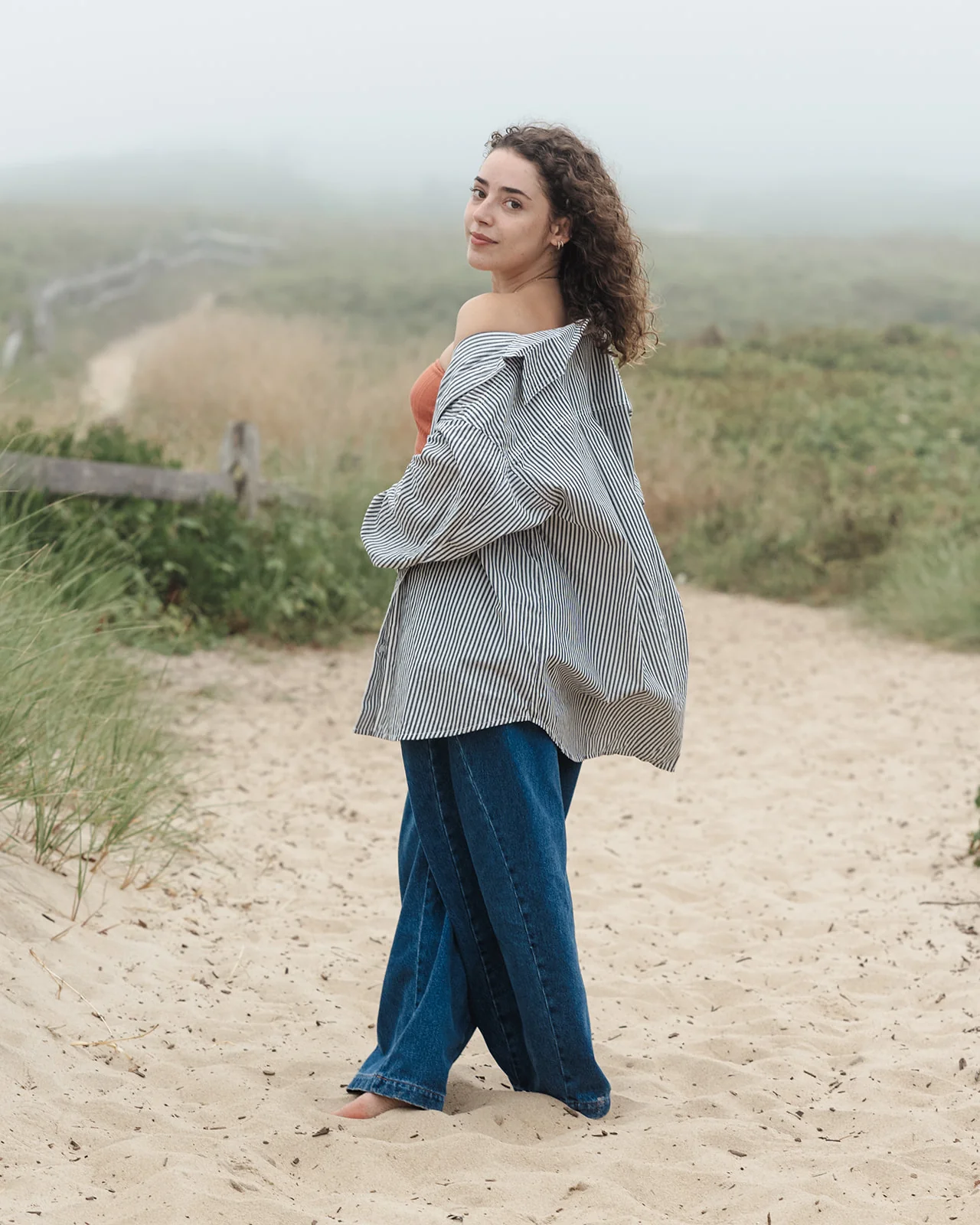Kelsey Railroad Stripe Button Down Top - Image 5