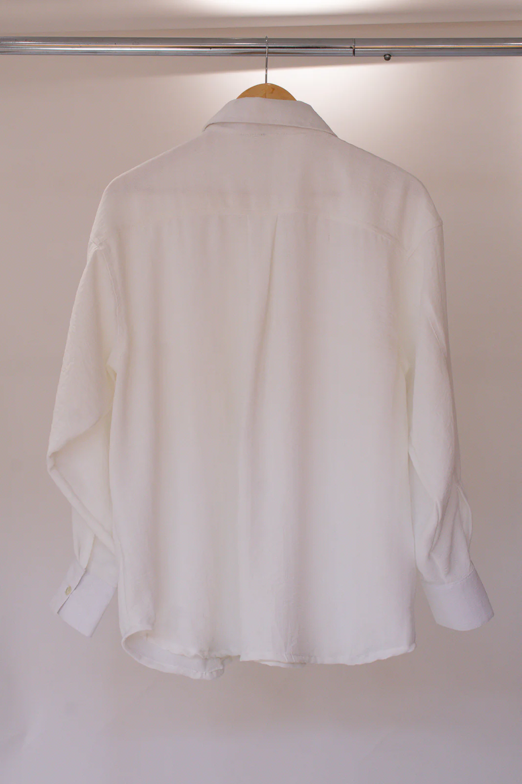 Kelsey Woven White Button Down Top - Image 4
