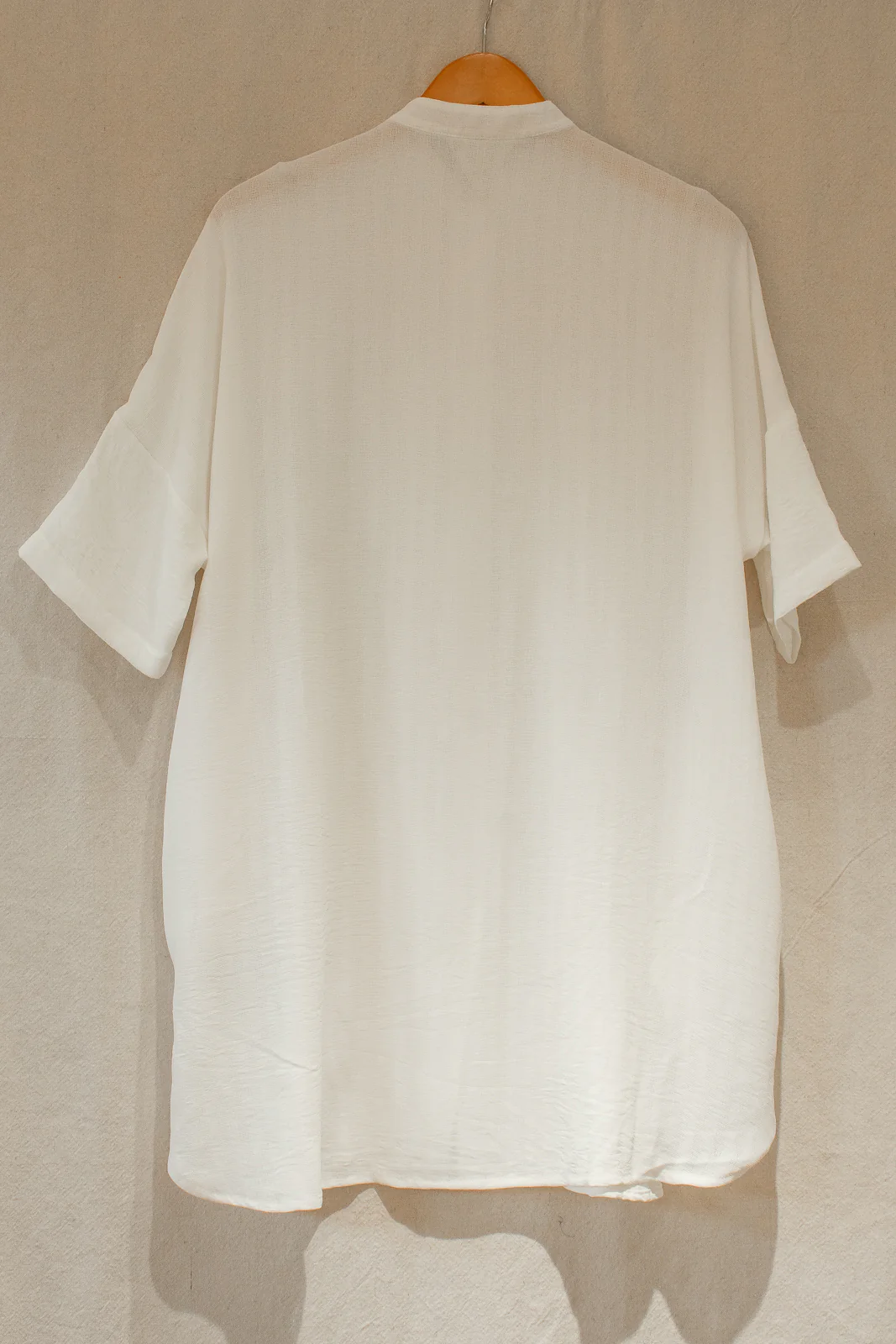 Lacy White Tunic Shirtdress - Image 3