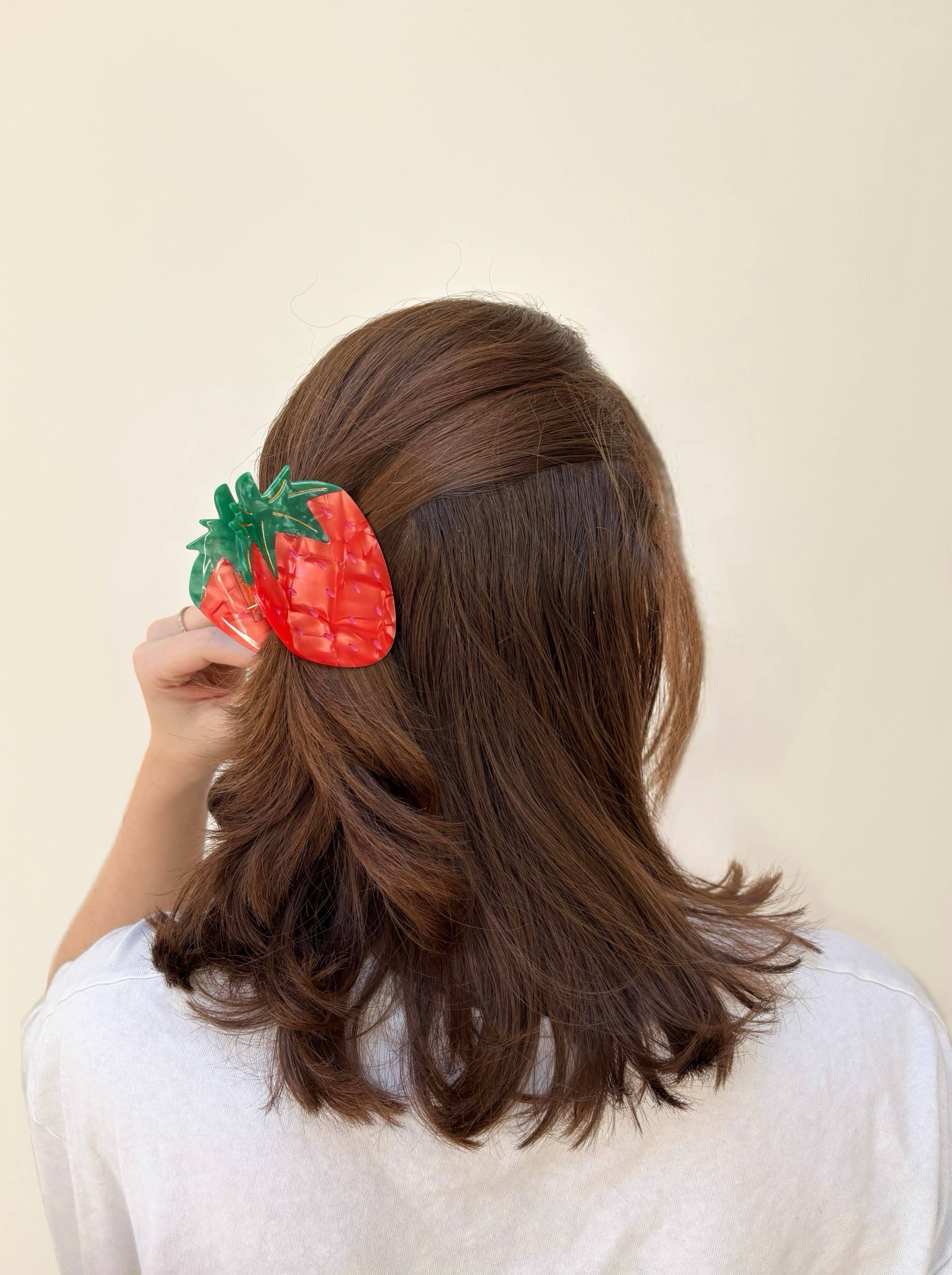 Large Strawberry Claw Clip