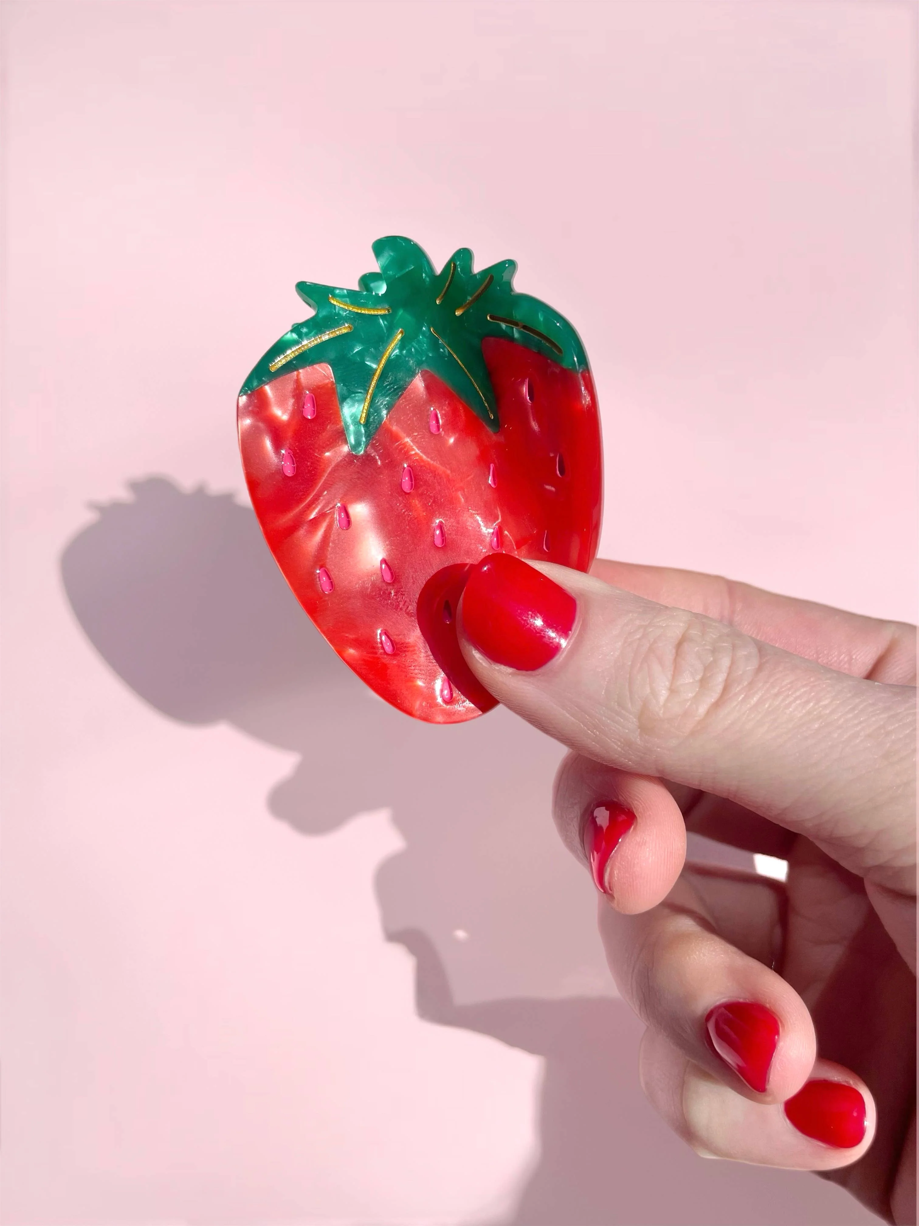 Large Strawberry Claw Clip - Image 10