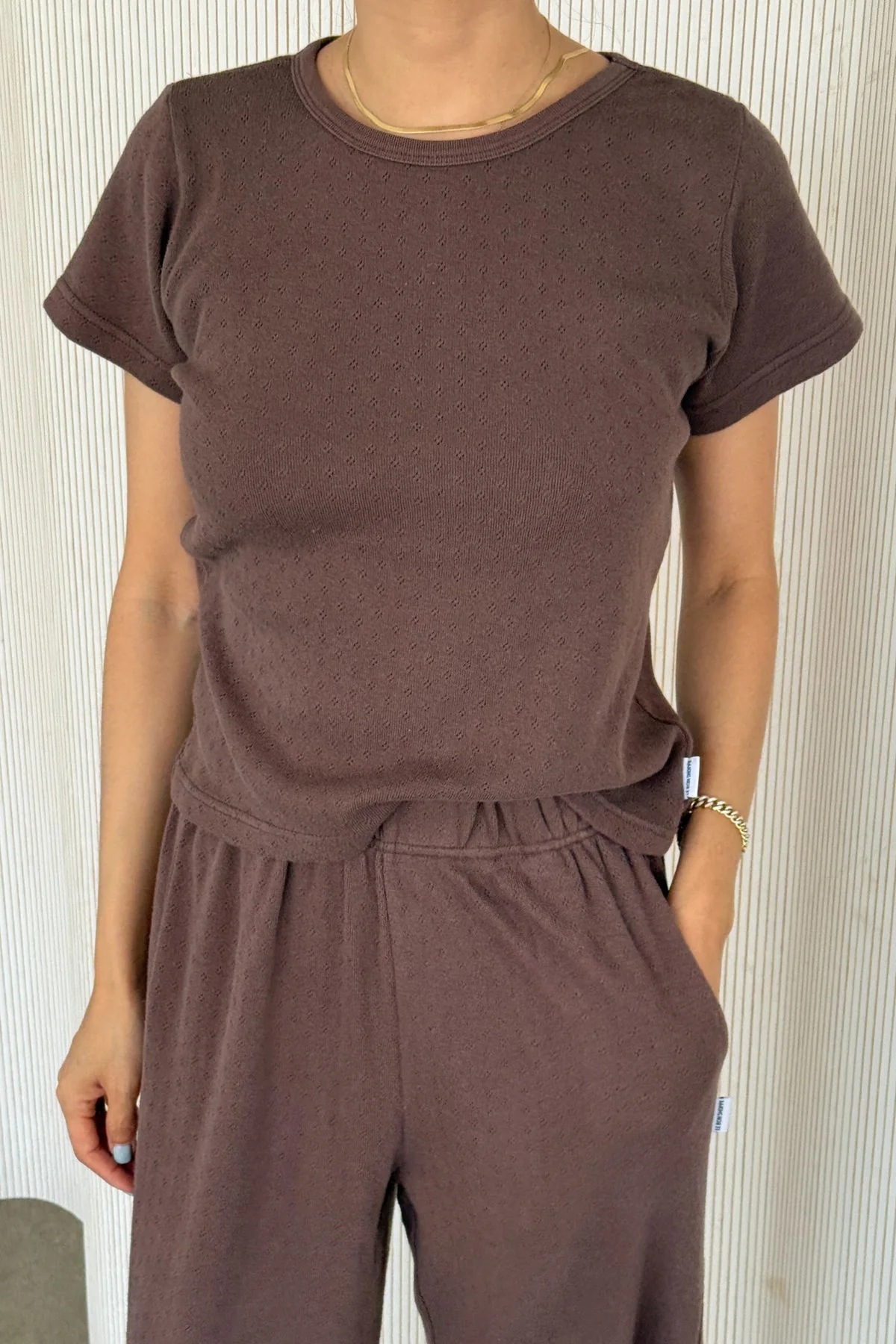 Le Bon Shoppe - Pointelle Baby Tee - Image 15