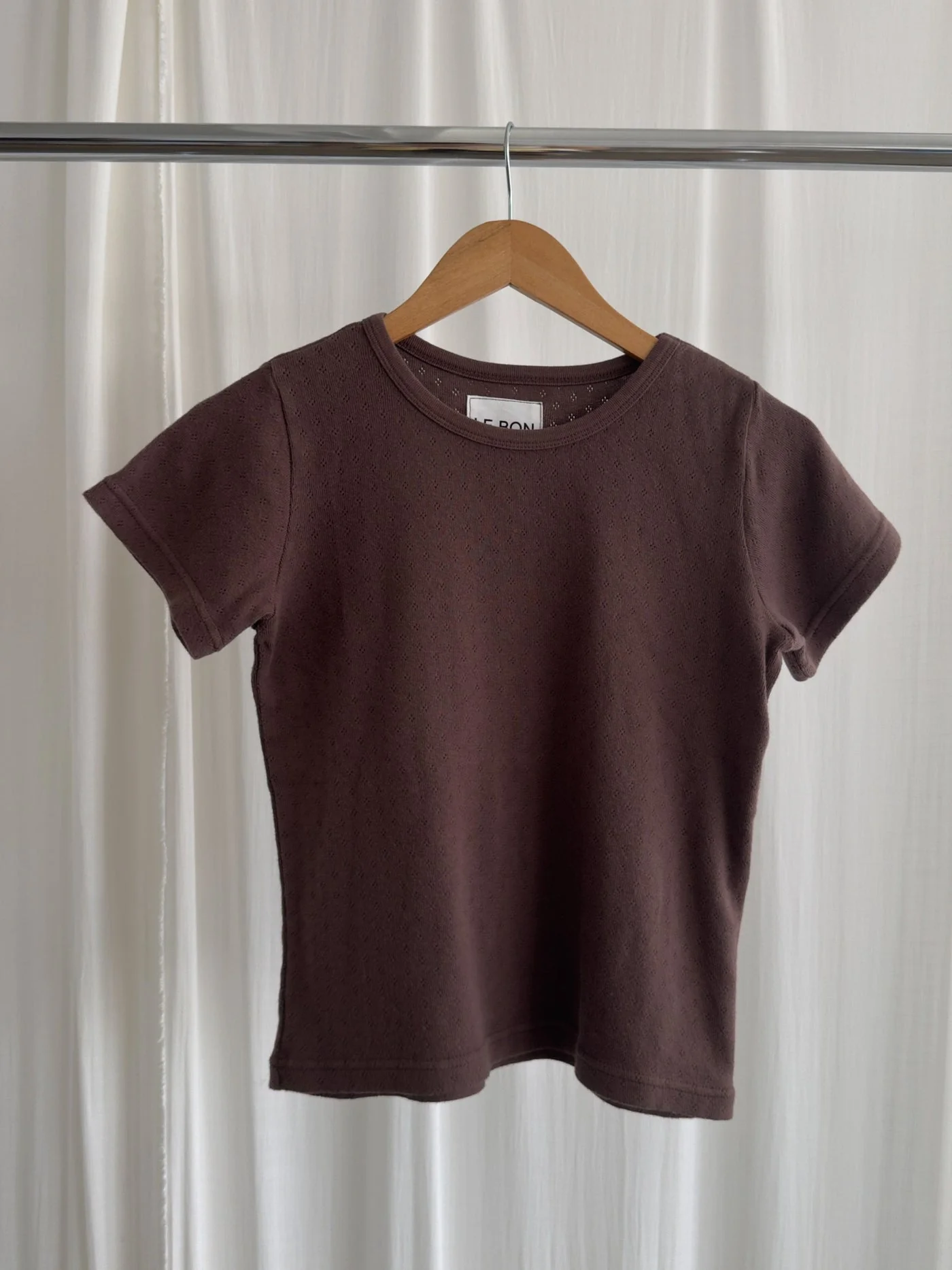 Le Bon Shoppe - Pointelle Baby Tee - Image 16