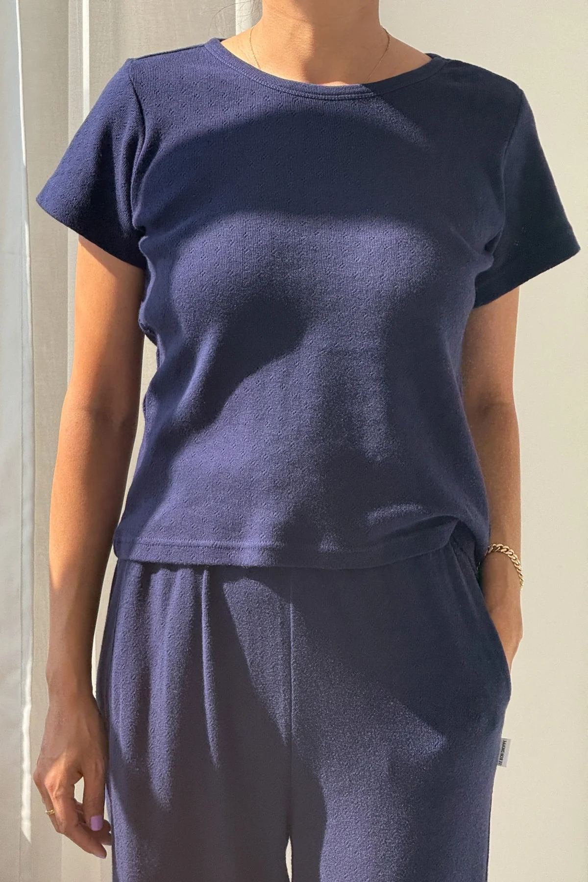 Le Bon Shoppe - Pointelle Baby Tee - Image 4