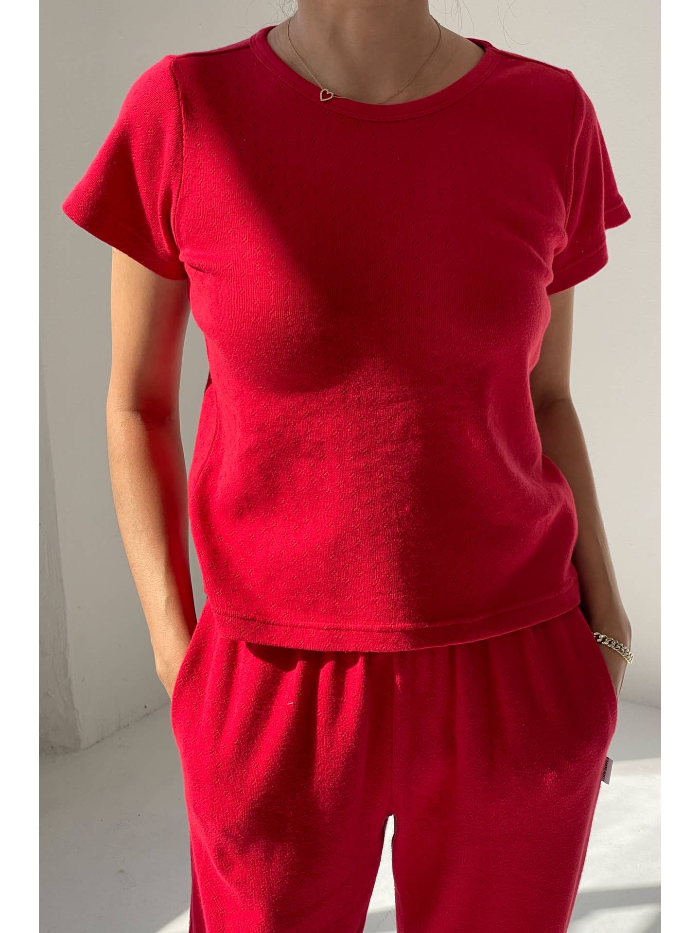 Le Bon Shoppe - Pointelle Baby Tee - Image 8