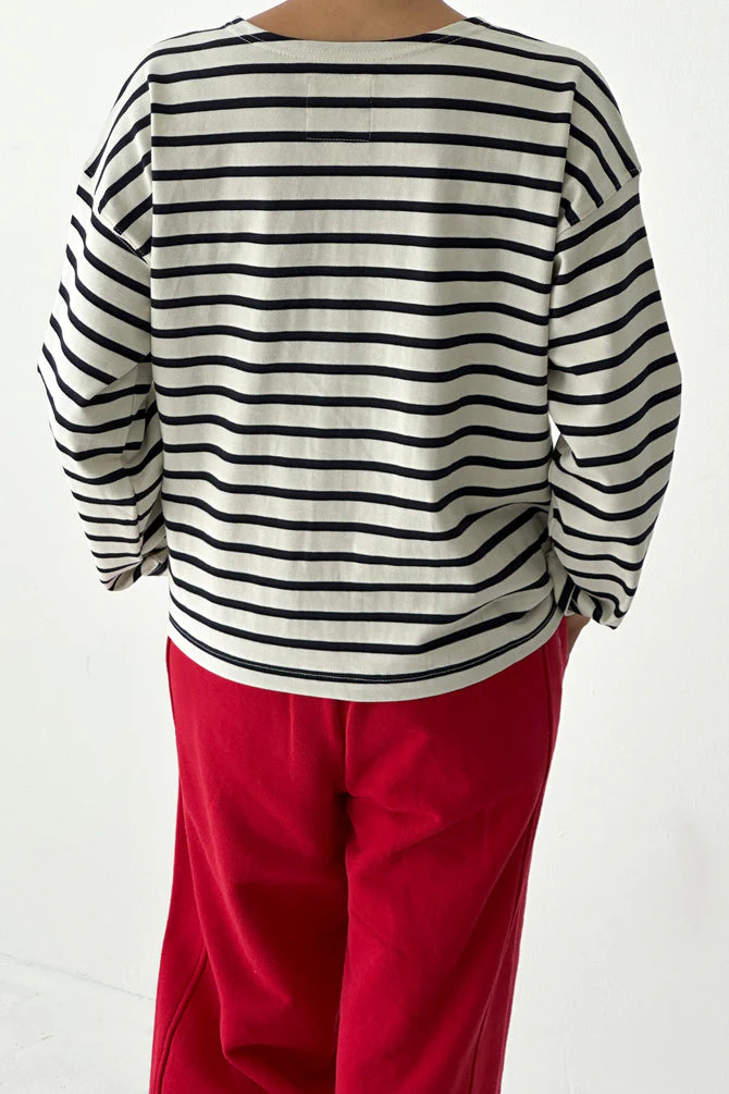 Le Bon Shoppe - Sailor Top Striped Long-Sleeve Tee - Image 3