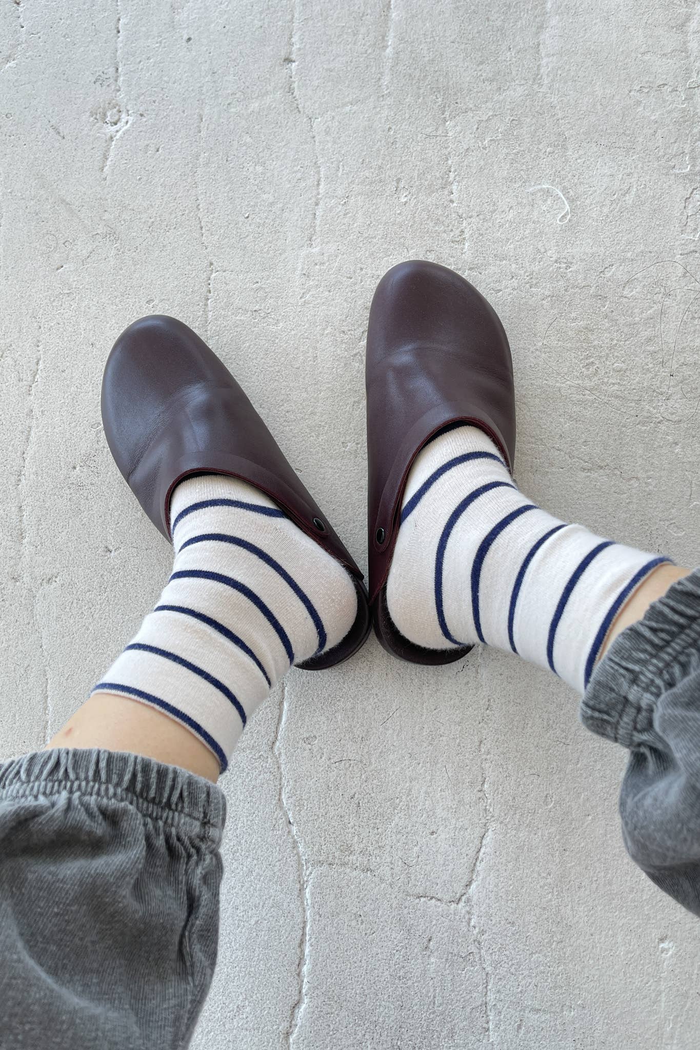 Le Bon Shoppe - Striped Boyfriend Socks - Image 5